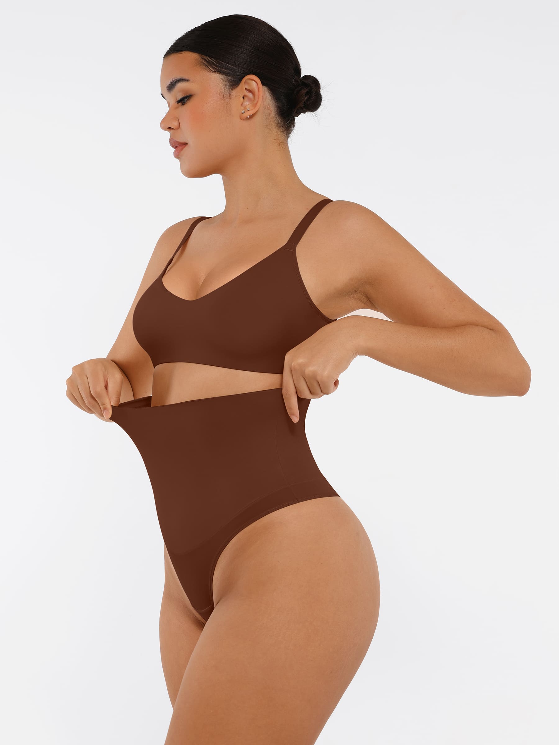HeyCurve| Mid-Waisted Thong Tummy Control Shaper Panties