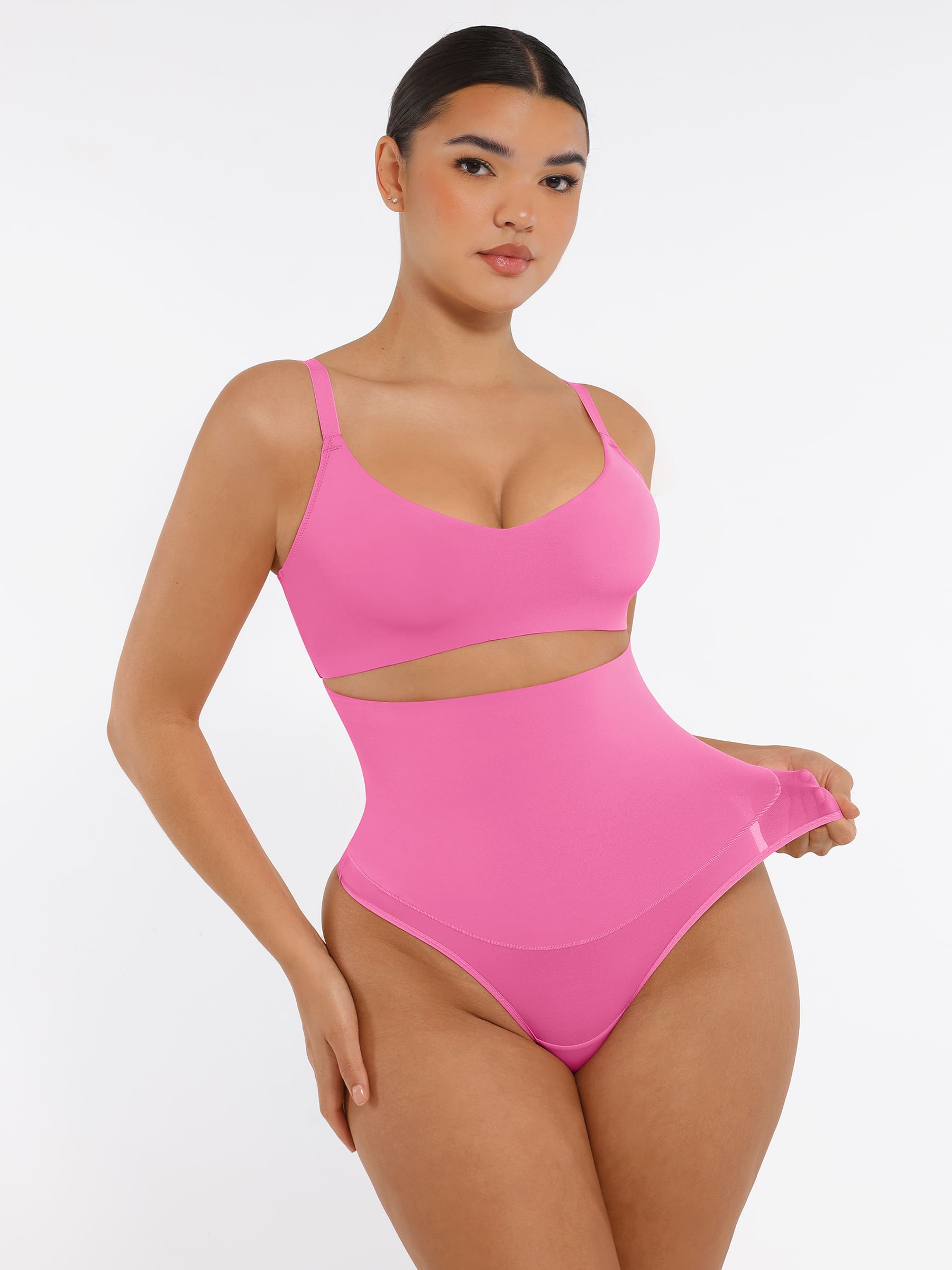 HeyCurve| Mid-Waisted Thong Tummy Control Shaper Panties