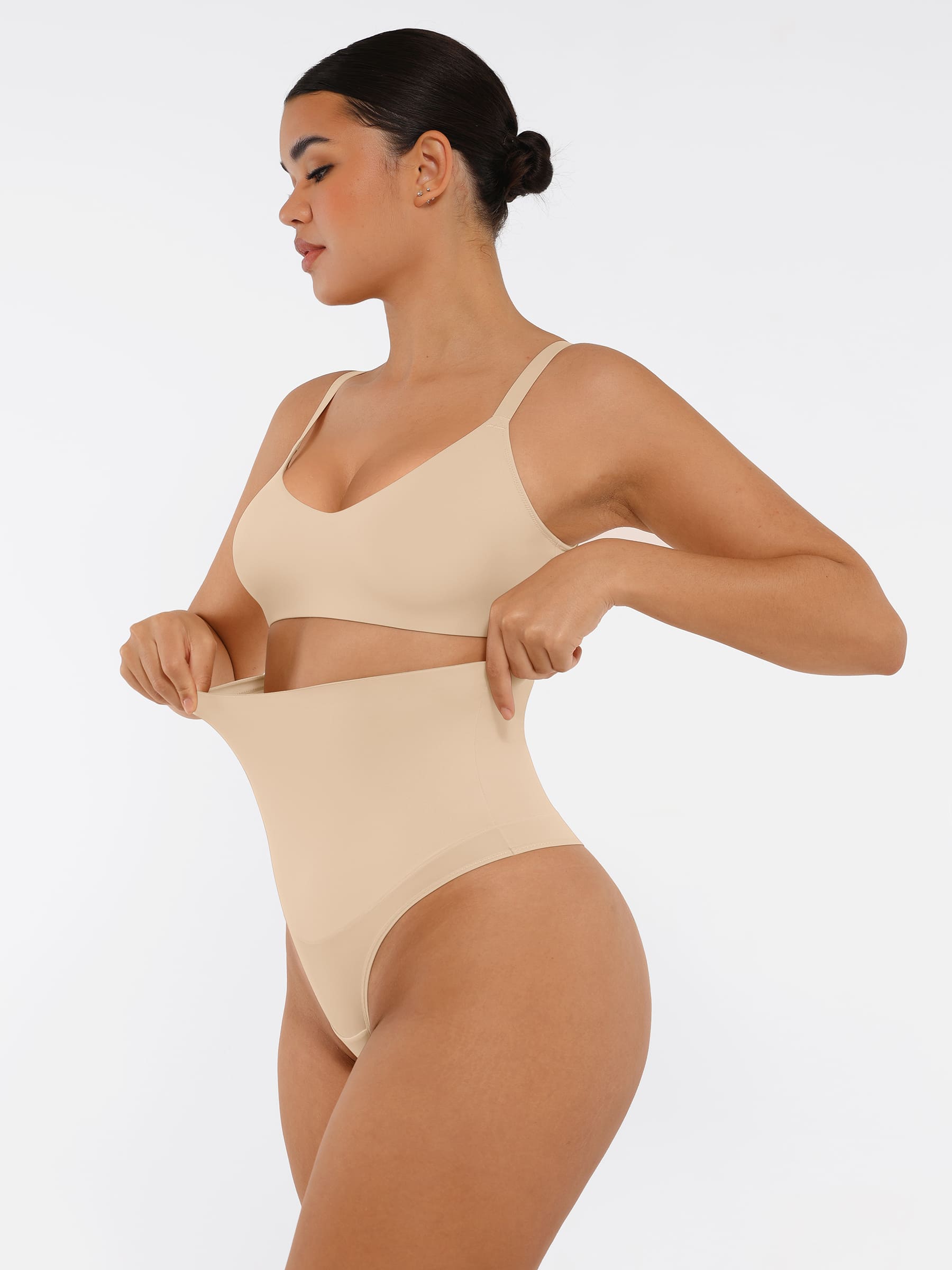 HeyCurve| Mid-Waisted Thong Tummy Control Shaper Panties