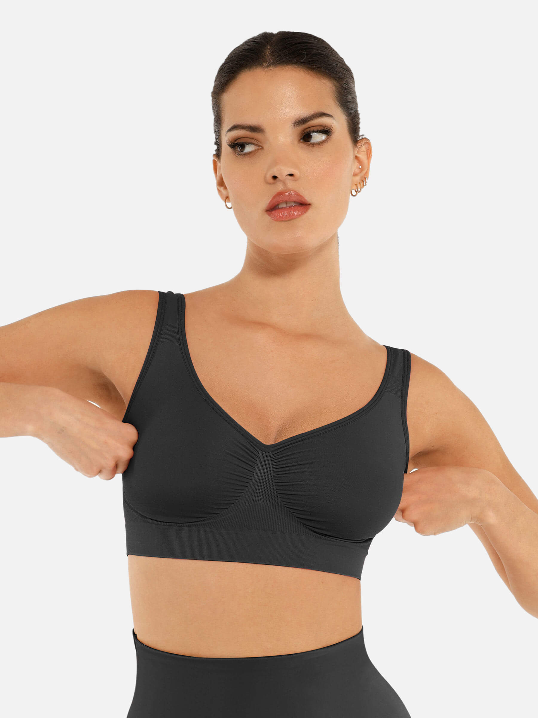 HeyCurve| No Underwire Wide Straps Everyday Bra