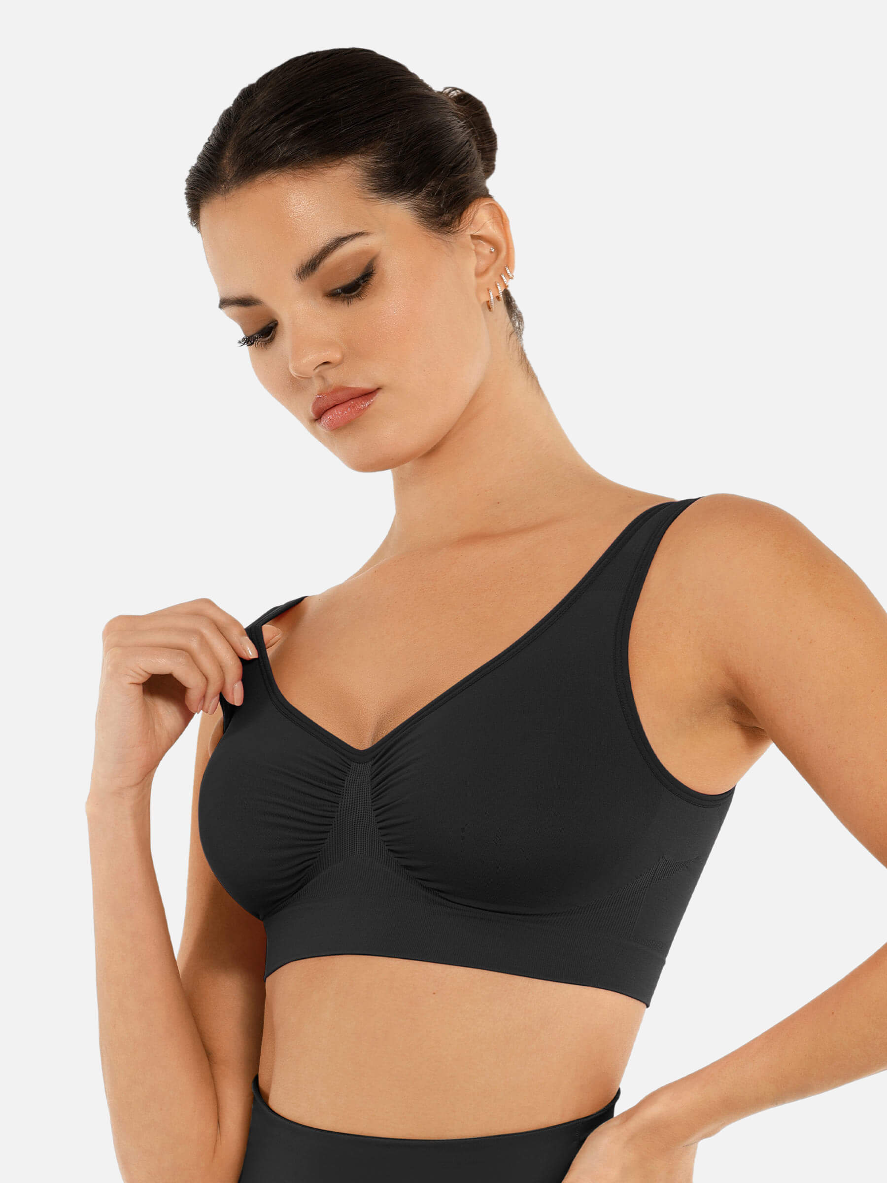 HeyCurve| No Underwire Wide Straps Everyday Bra