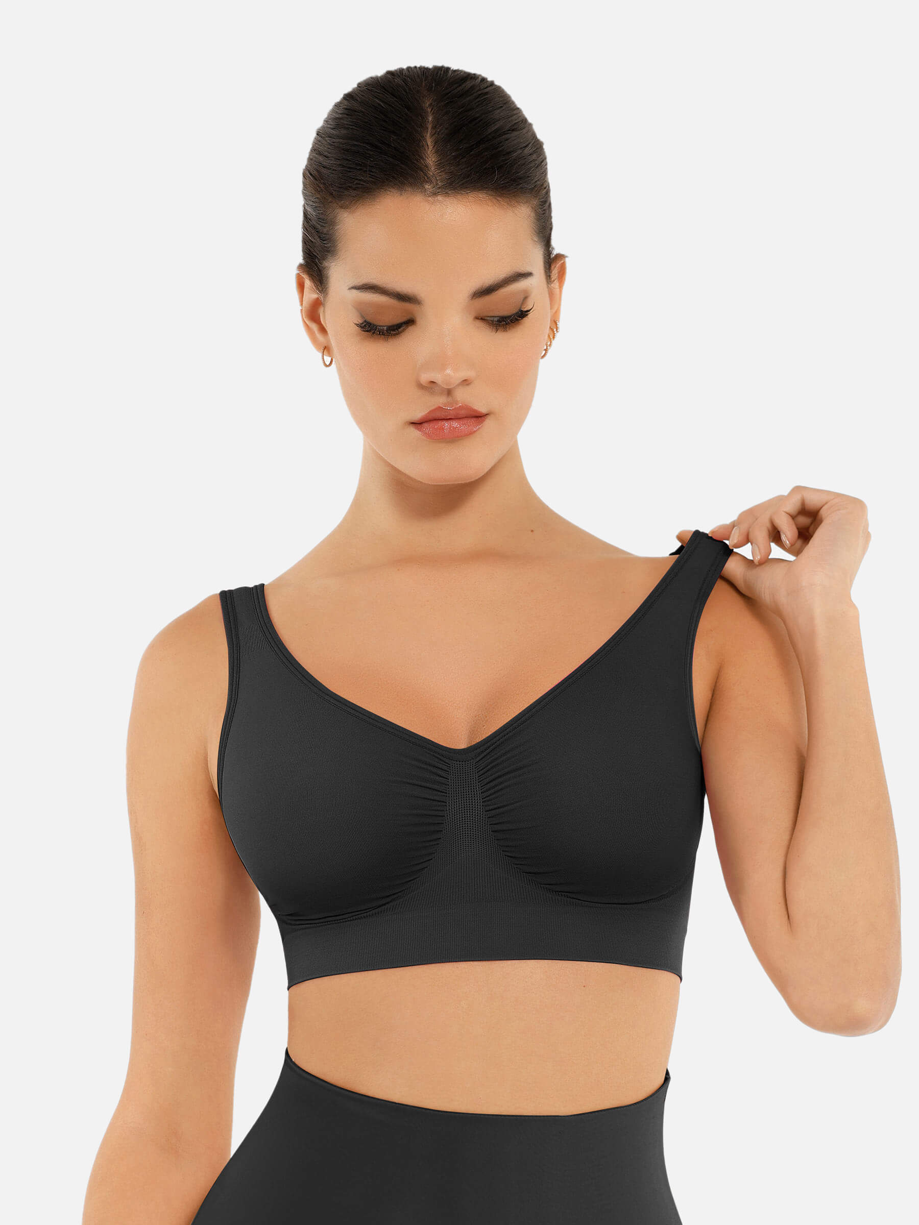 HeyCurve| No Underwire Wide Straps Everyday Bra
