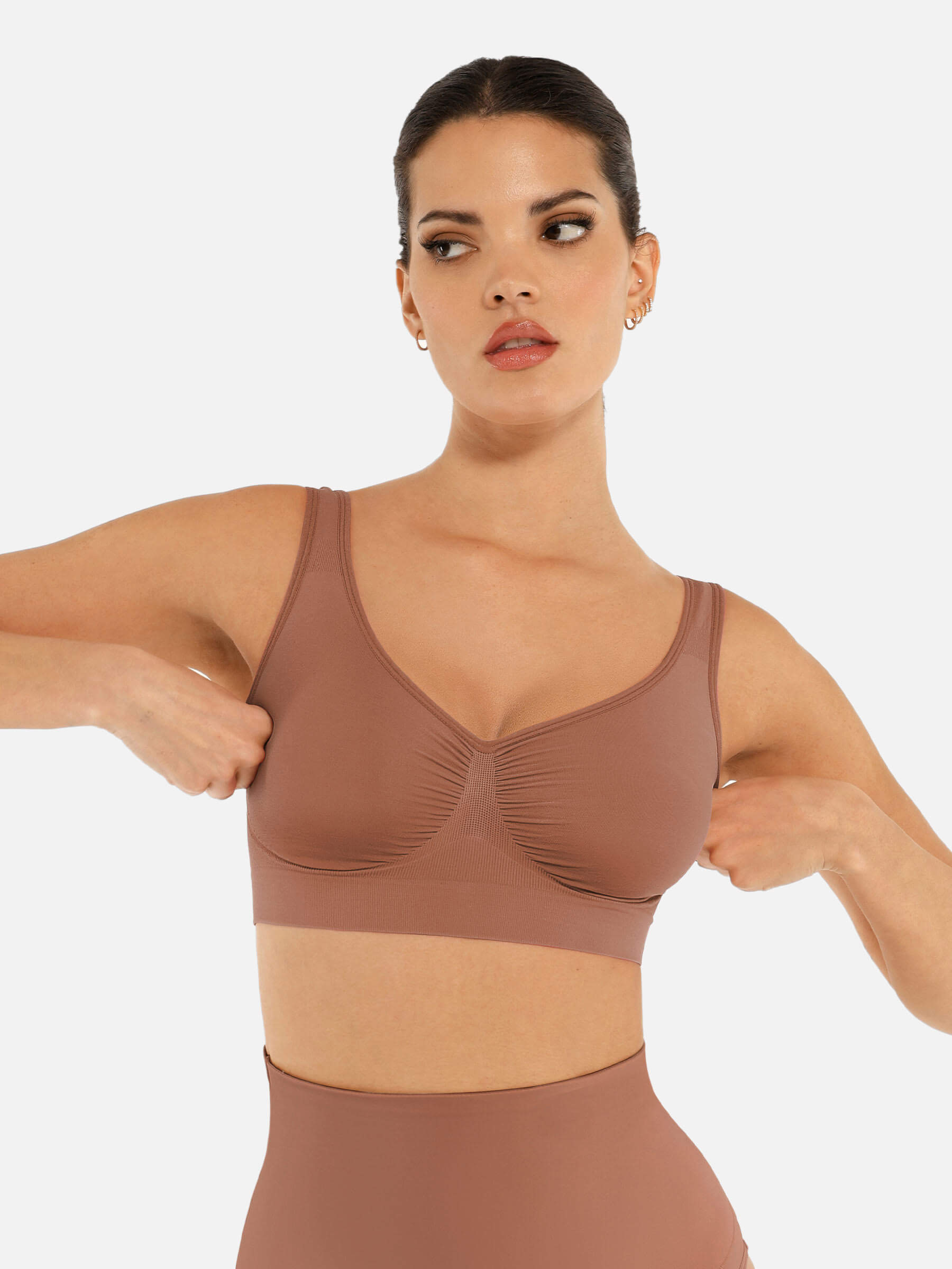 HeyCurve| No Underwire Wide Straps Everyday Bra