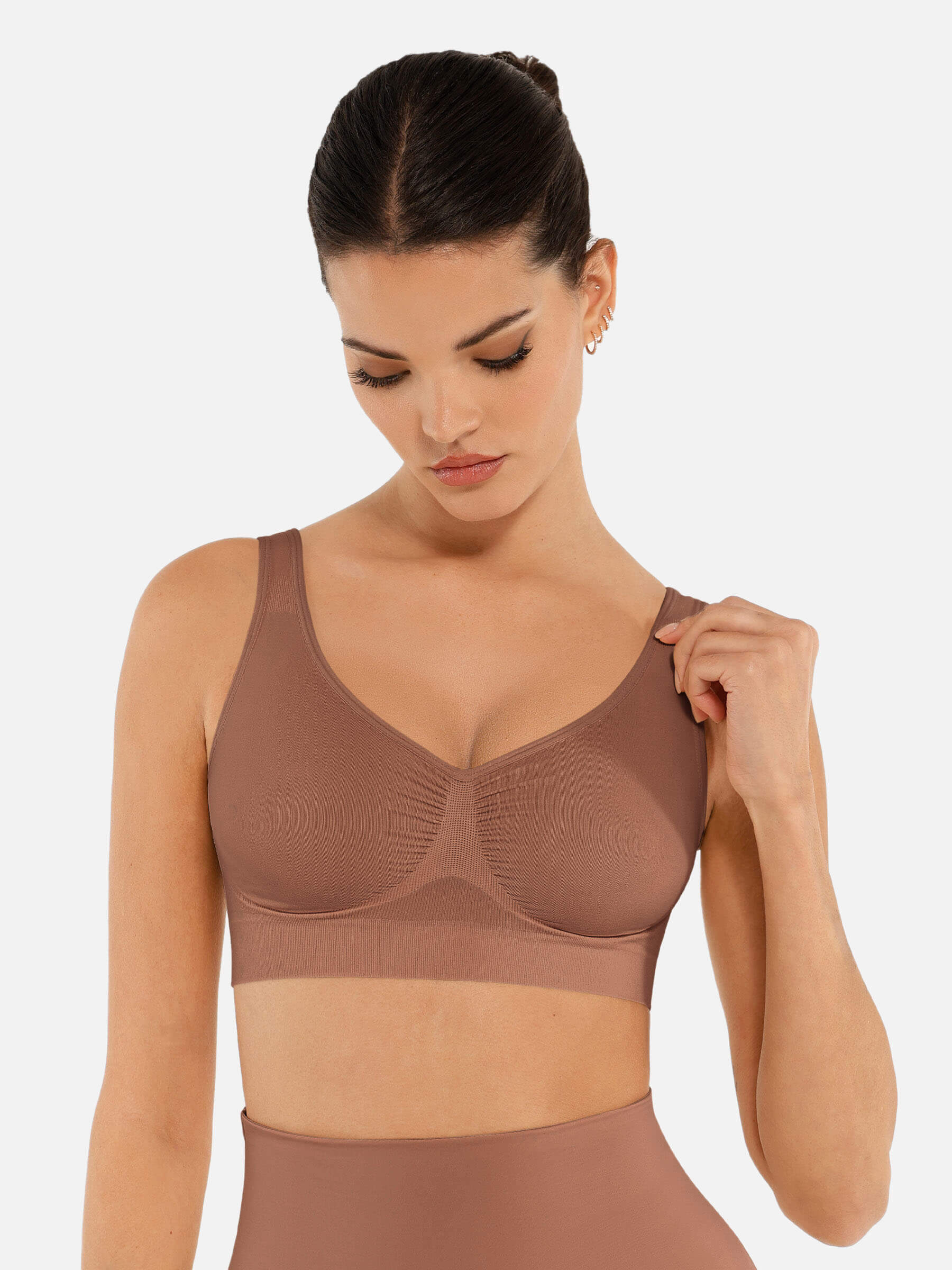 HeyCurve| No Underwire Wide Straps Everyday Bra