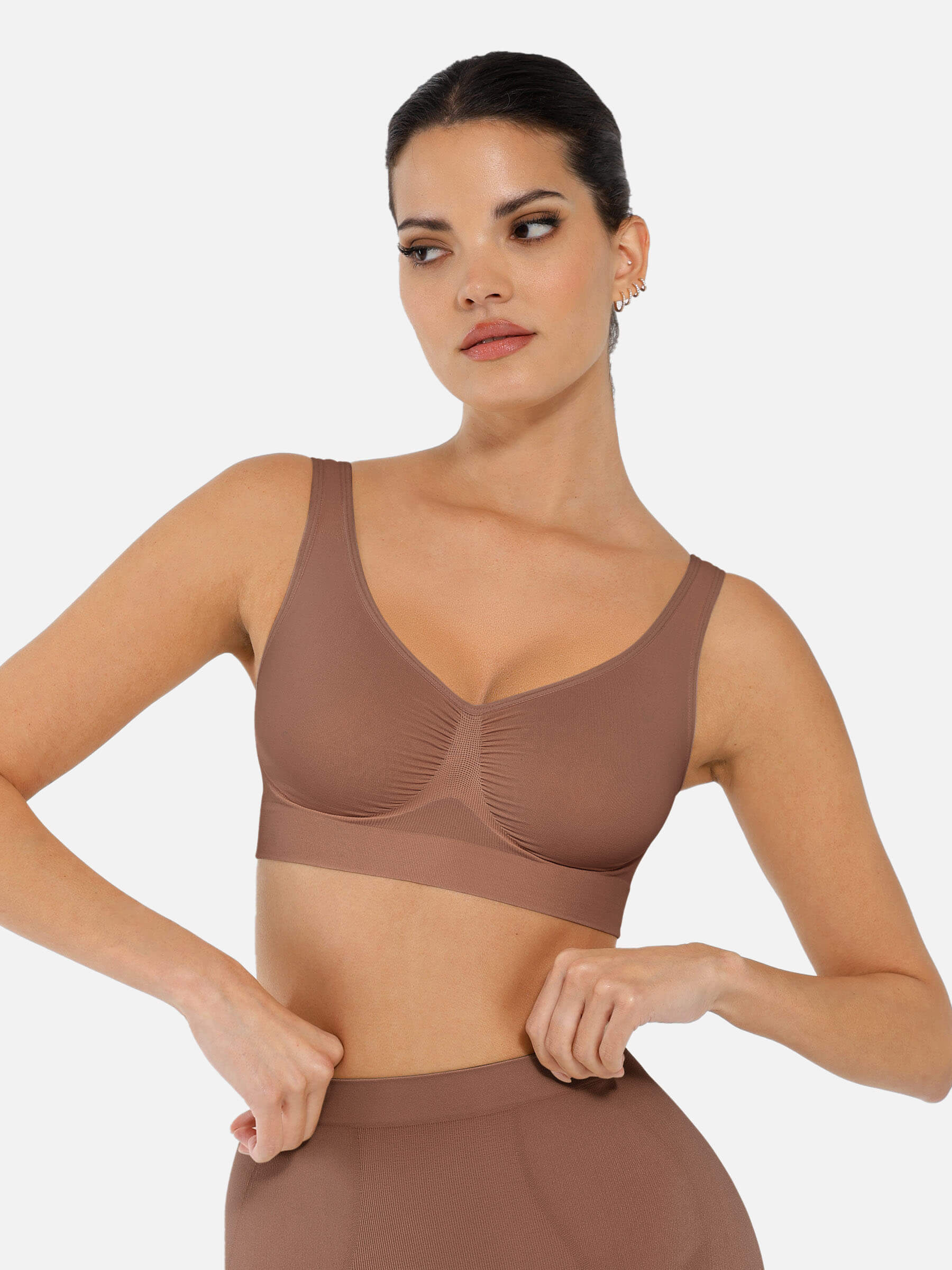 HeyCurve| No Underwire Wide Straps Everyday Bra