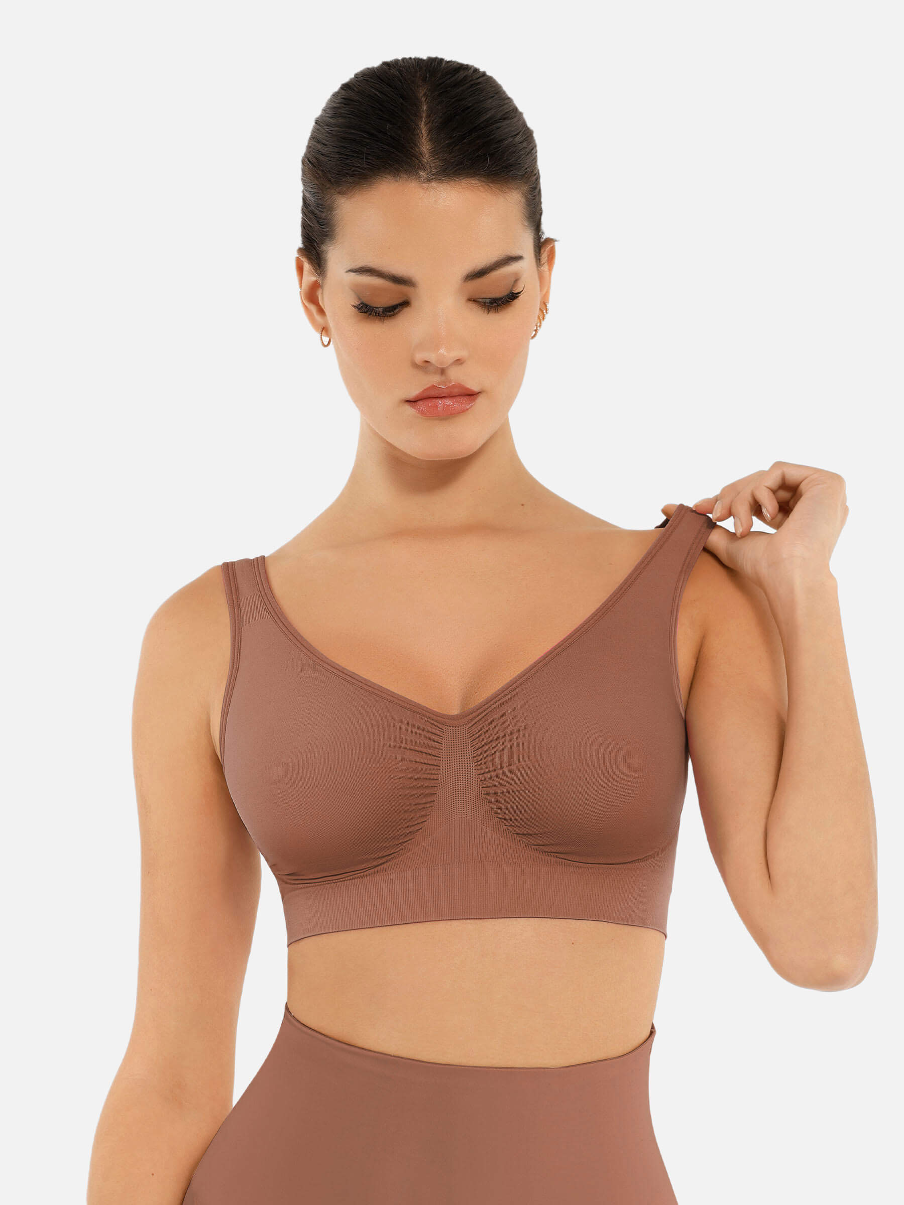 HeyCurve| No Underwire Wide Straps Everyday Bra
