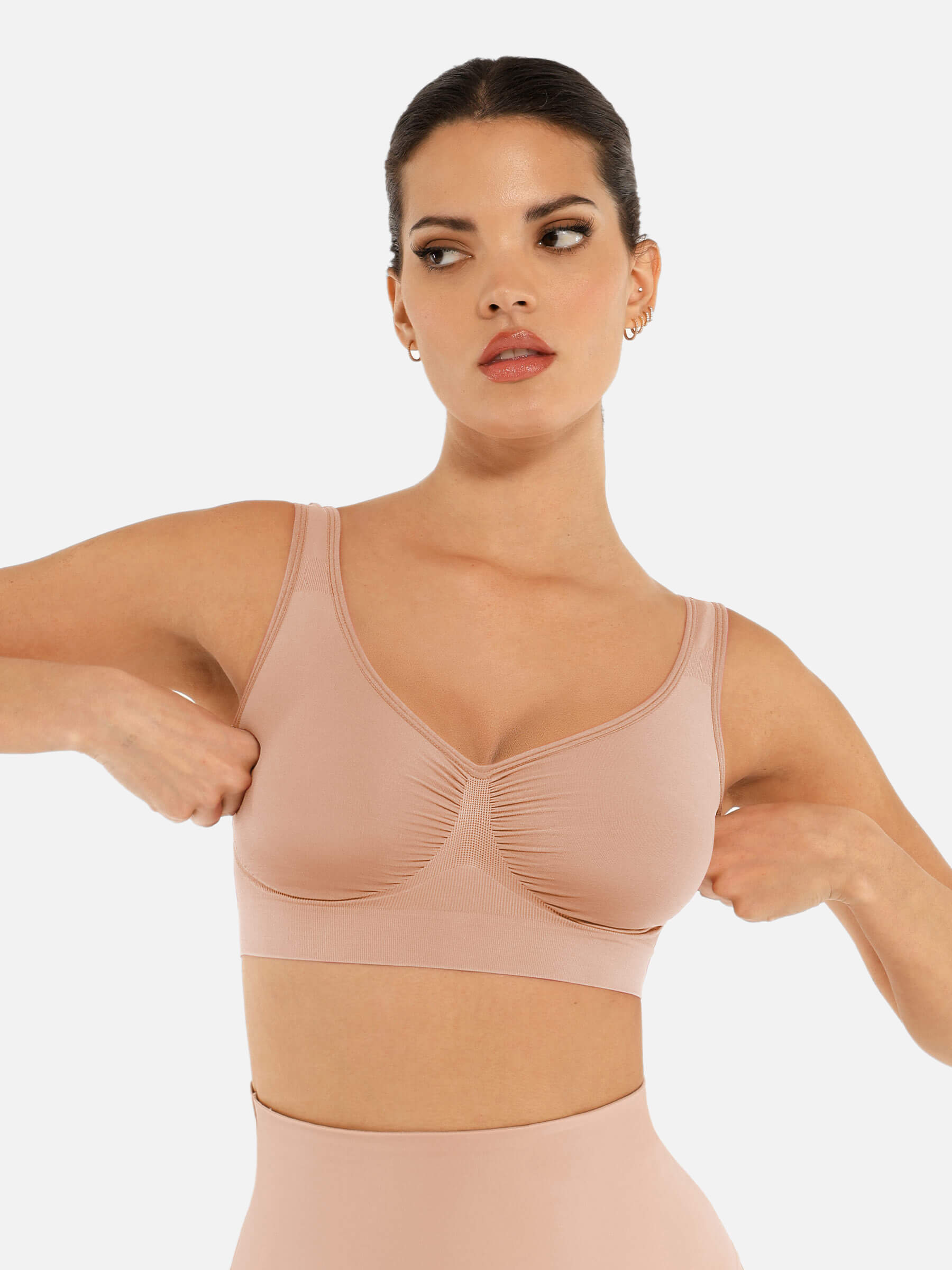 HeyCurve| No Underwire Wide Straps Everyday Bra