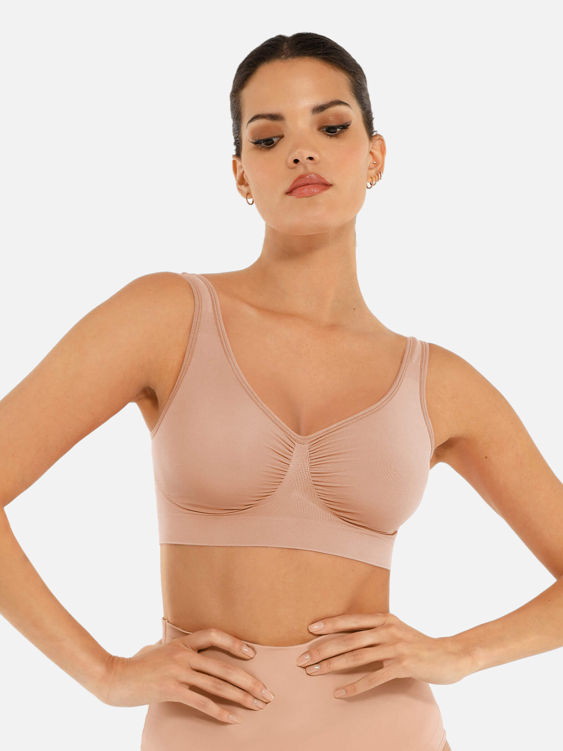 HeyCurve| No Underwire Wide Straps Everyday Bra