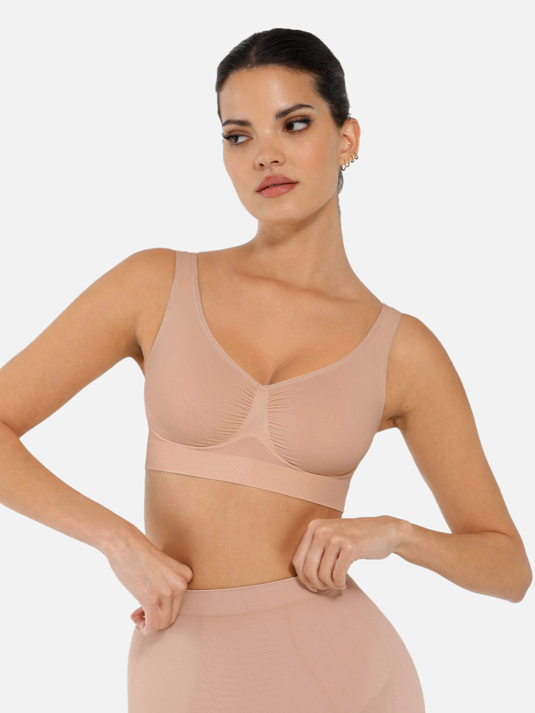 HeyCurve| No Underwire Wide Straps Everyday Bra