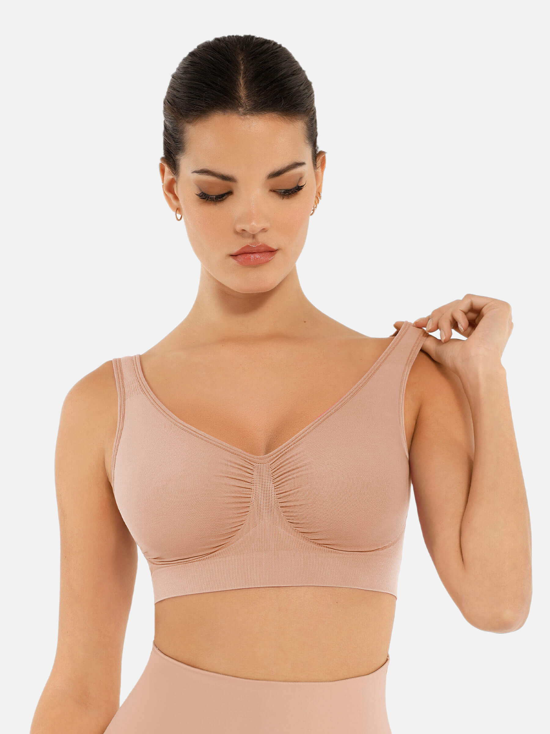 HeyCurve| No Underwire Wide Straps Everyday Bra