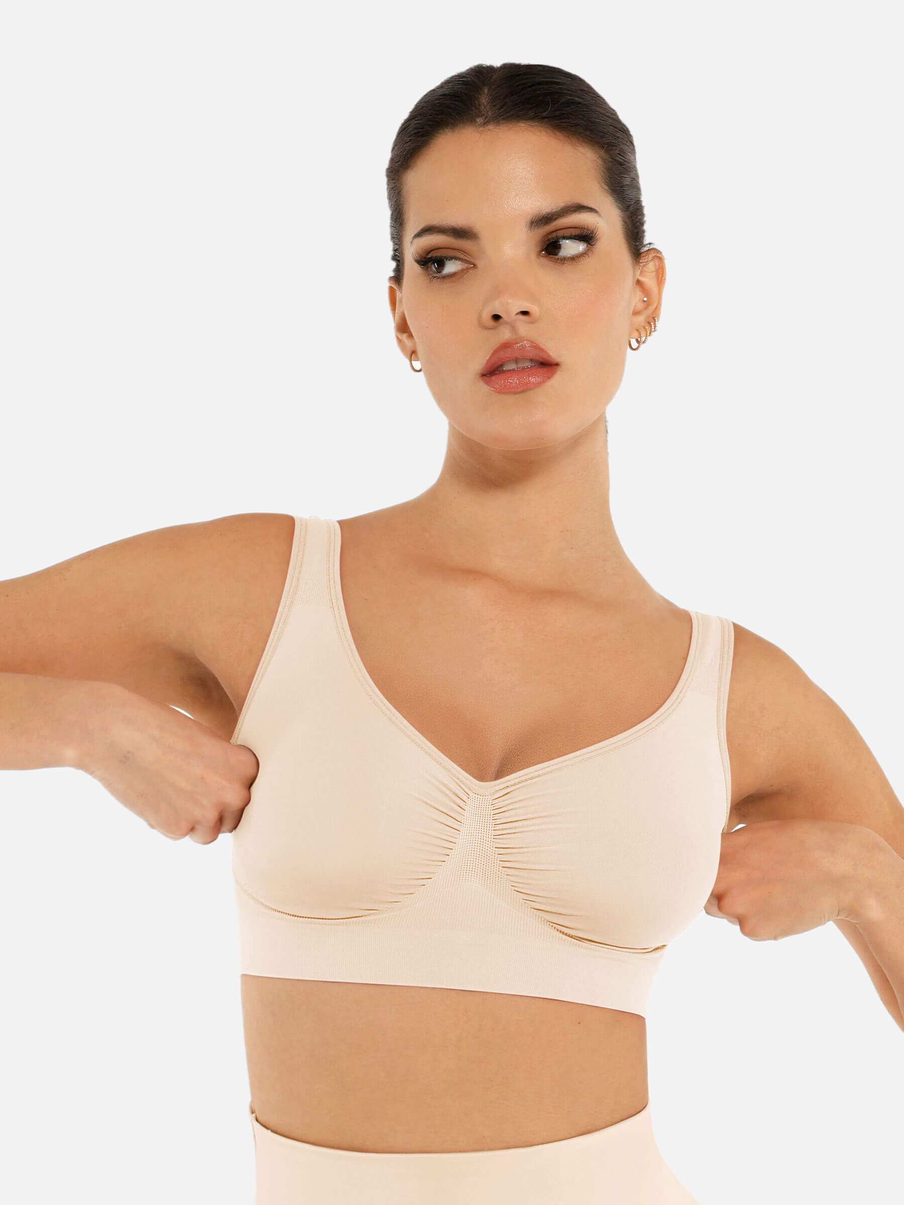 HeyCurve| No Underwire Wide Straps Everyday Bra