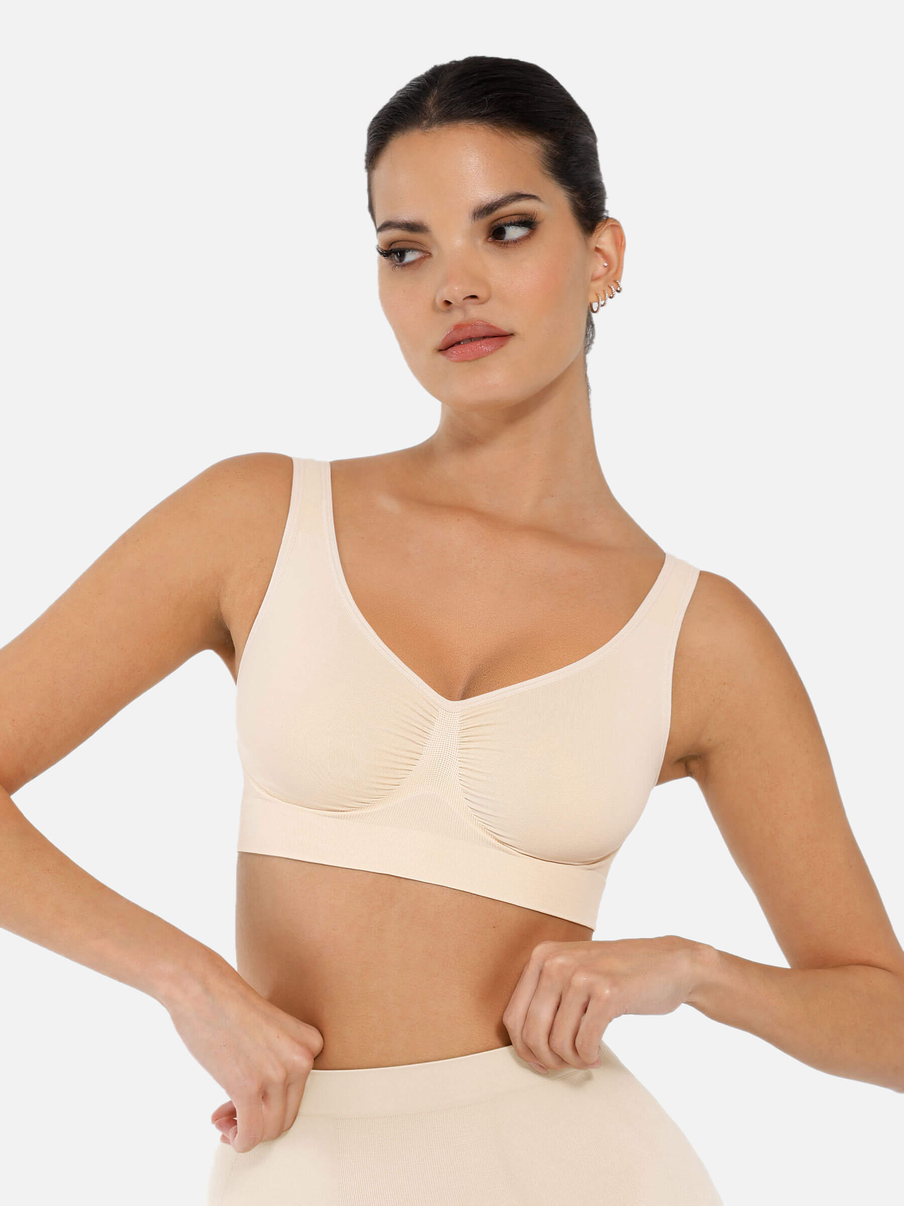 HeyCurve| No Underwire Wide Straps Everyday Bra