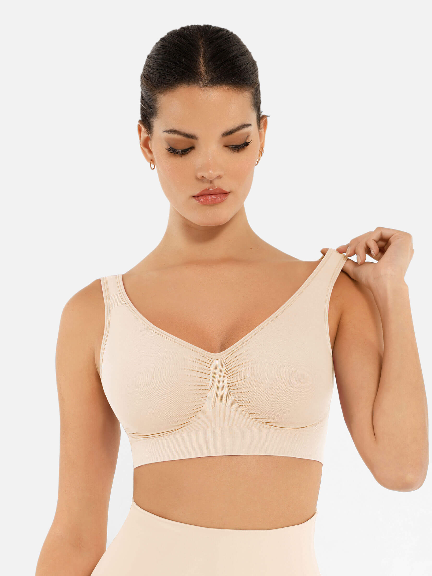 HeyCurve| No Underwire Wide Straps Everyday Bra