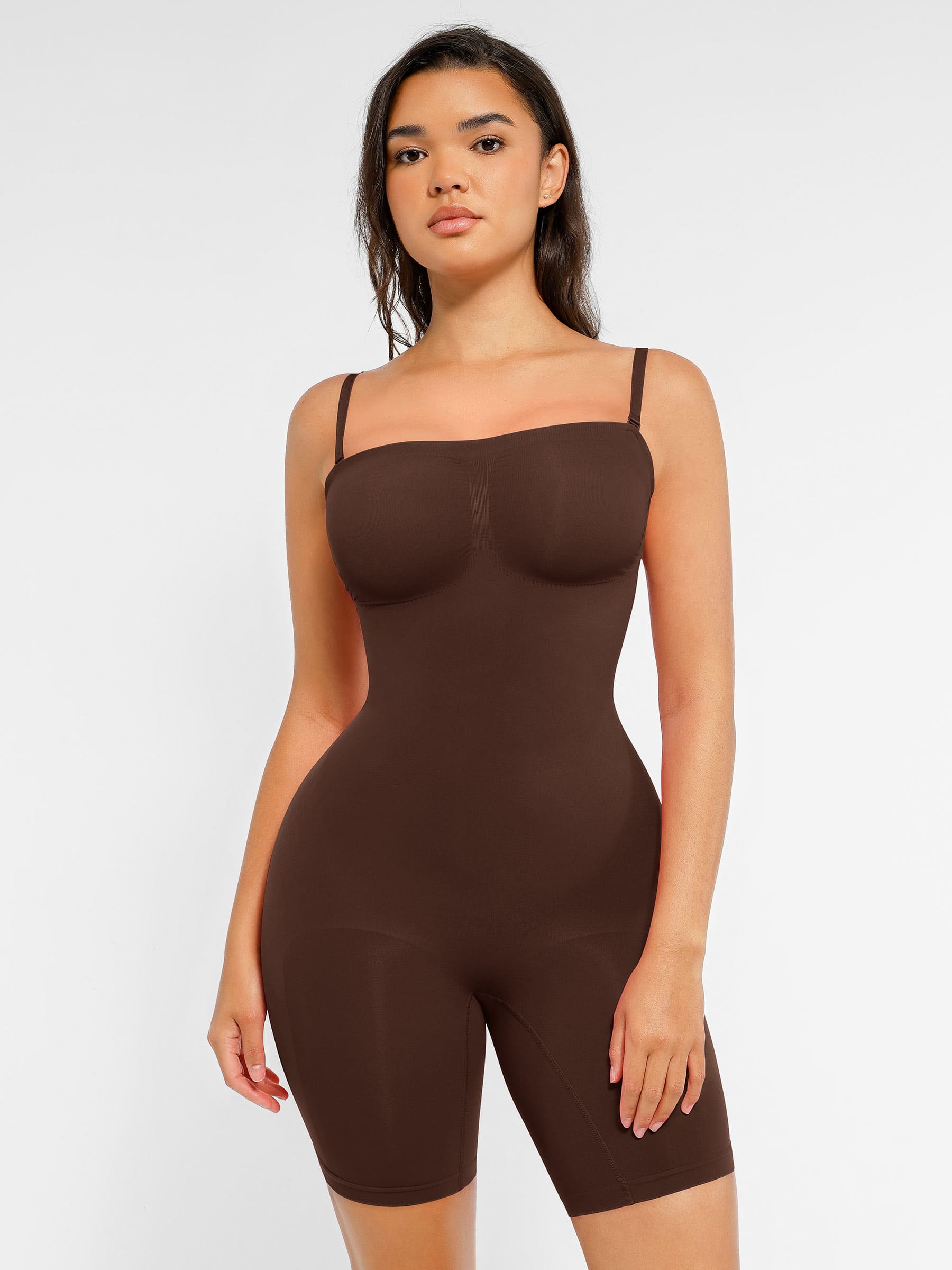 HeyCurve| Strapless Seamless Bodysuit with Removable Straps