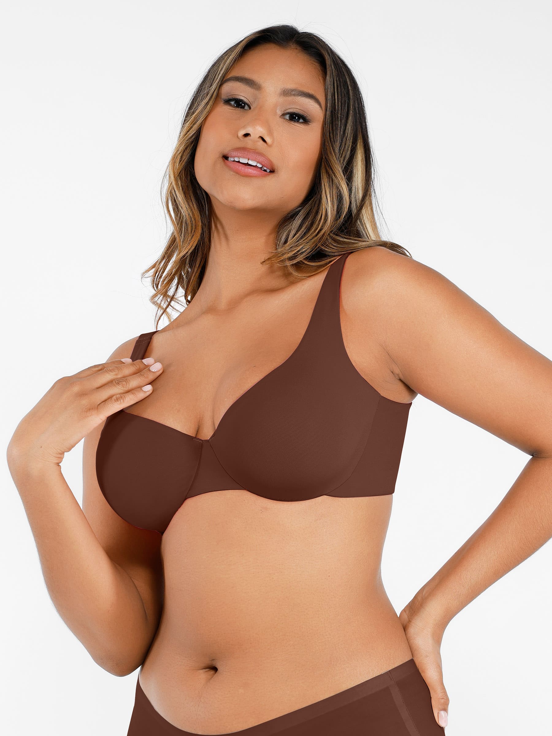 HeyCurve| Underwire Adjustable Deep V-neck Bra