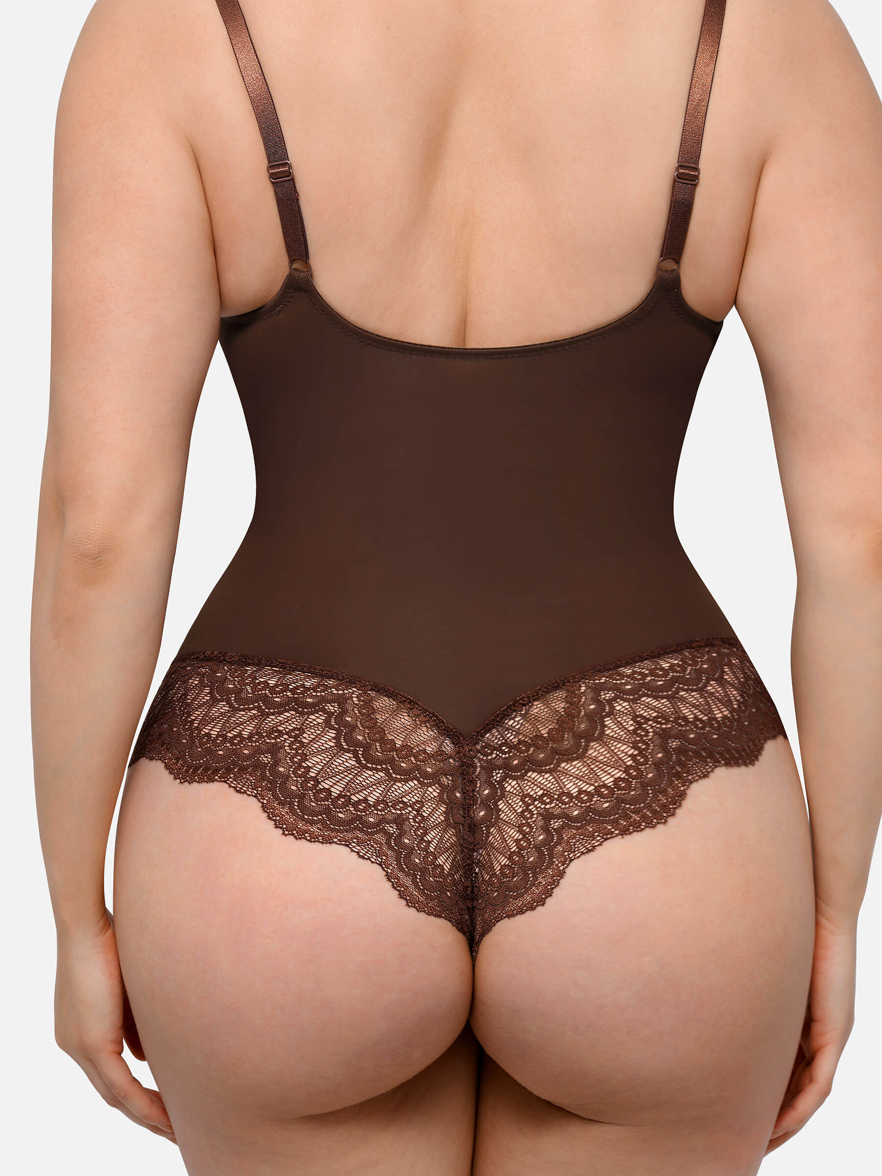HeyCurve| Low-back Ultra-versatile Lace Bodysuit