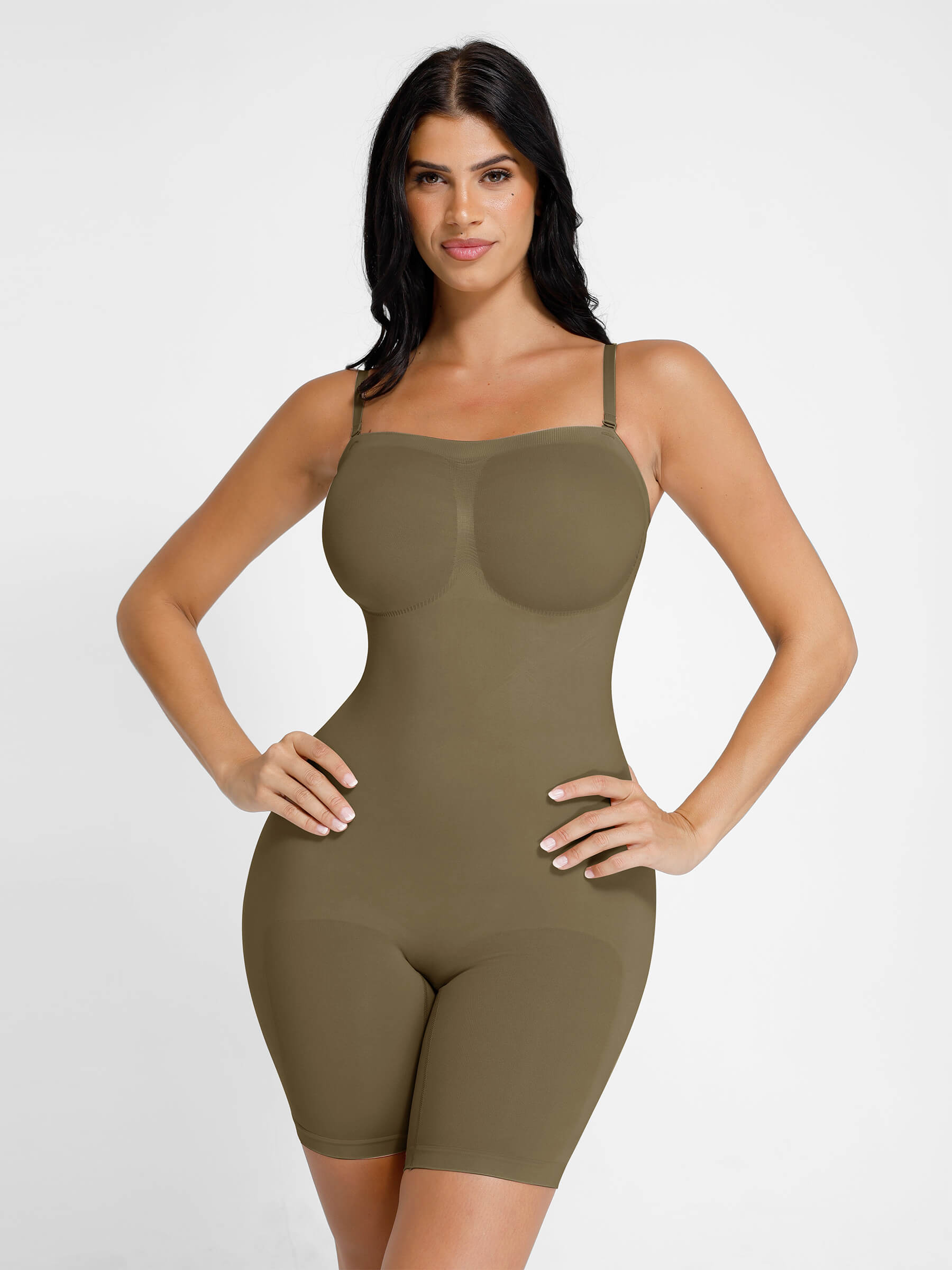 HeyCurve| Seamless Strapless Bodysuit with Removable Straps