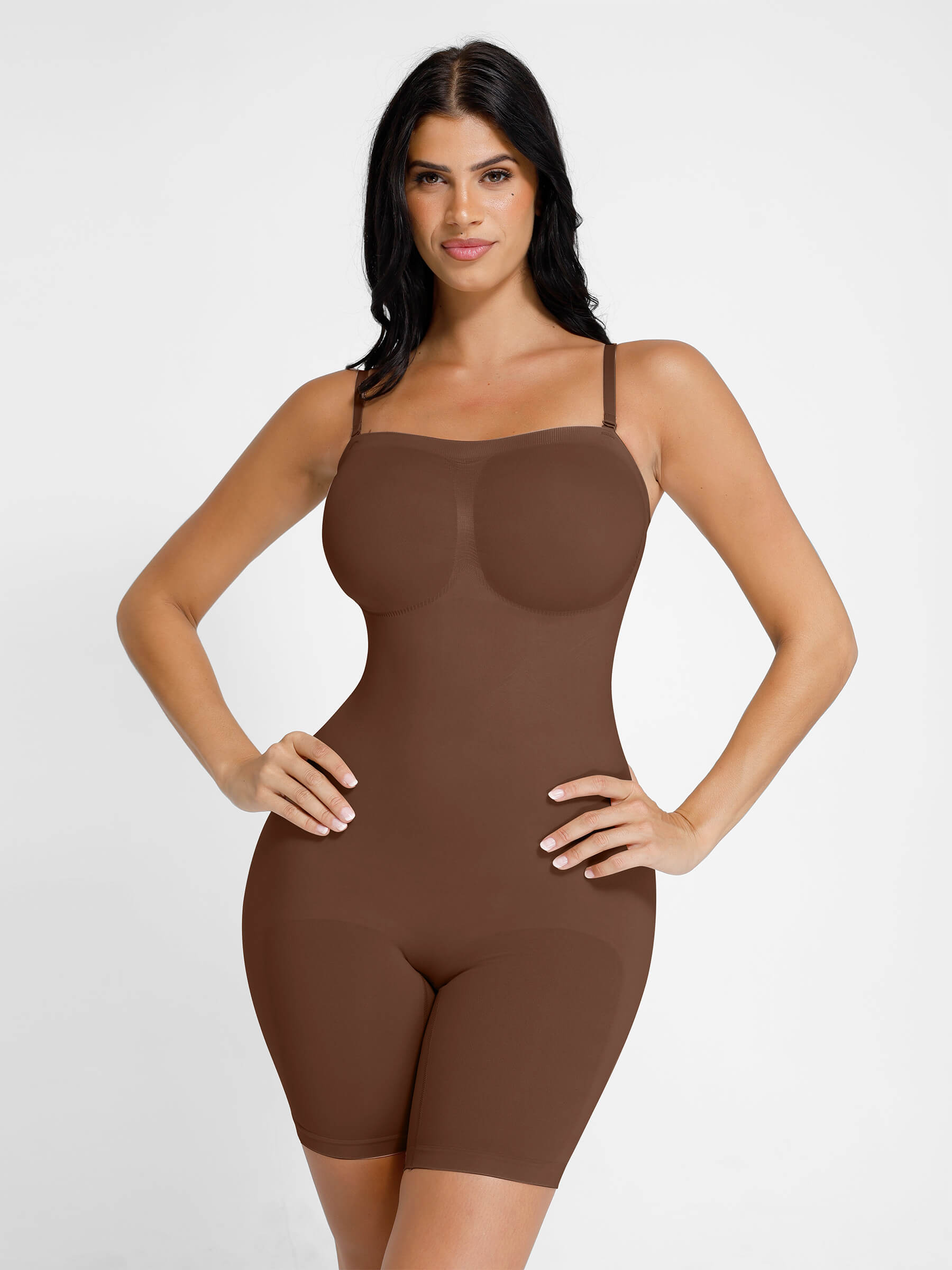 HeyCurve| Seamless Strapless Bodysuit with Removable Straps