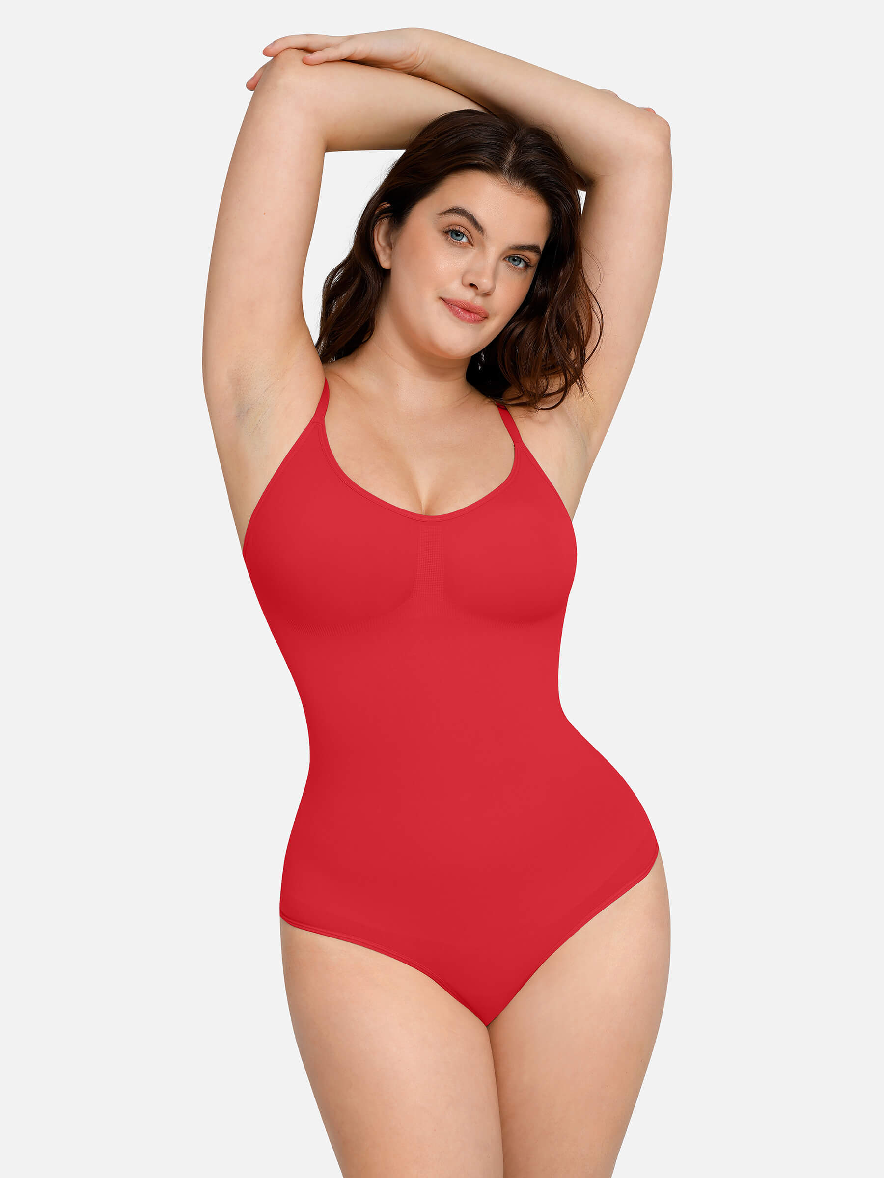 HeyCurve| everyday Wear Seamless Thong Bodysuit