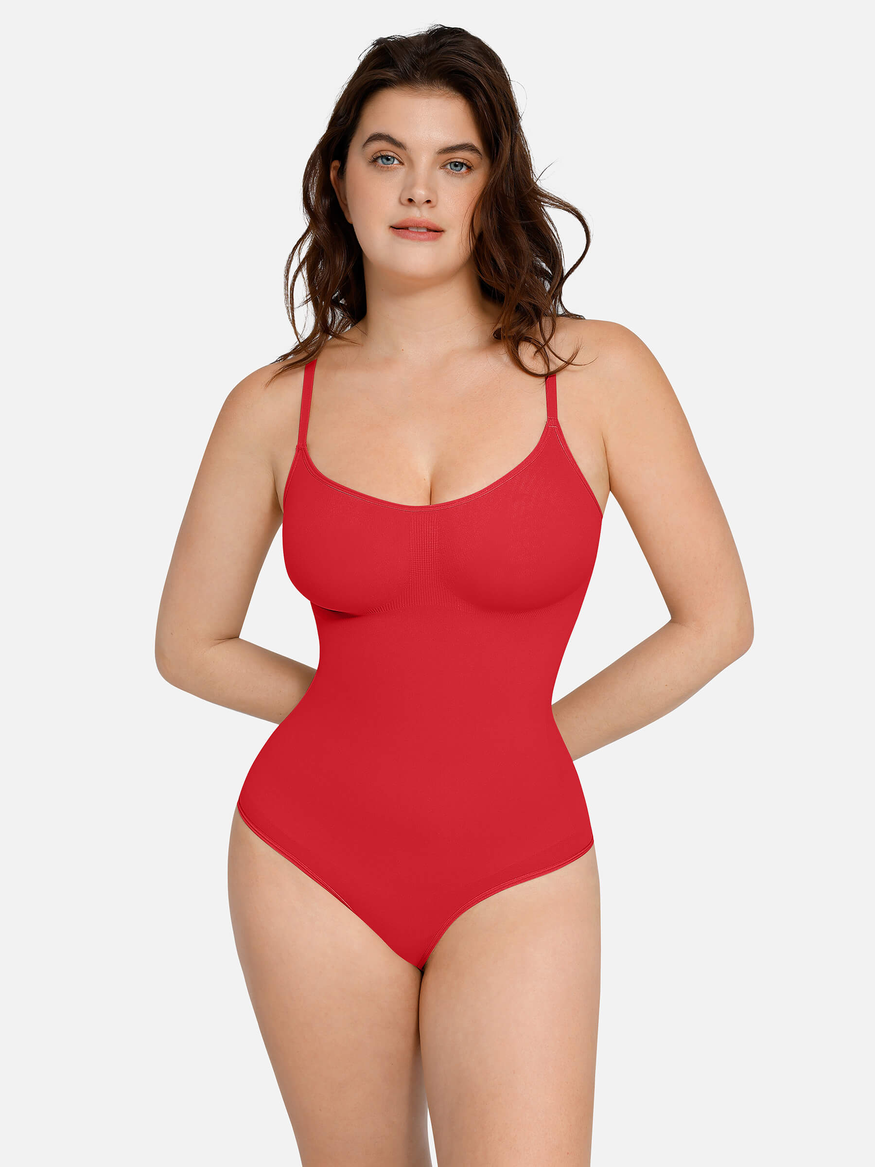 HeyCurve| everyday Wear Seamless Thong Bodysuit