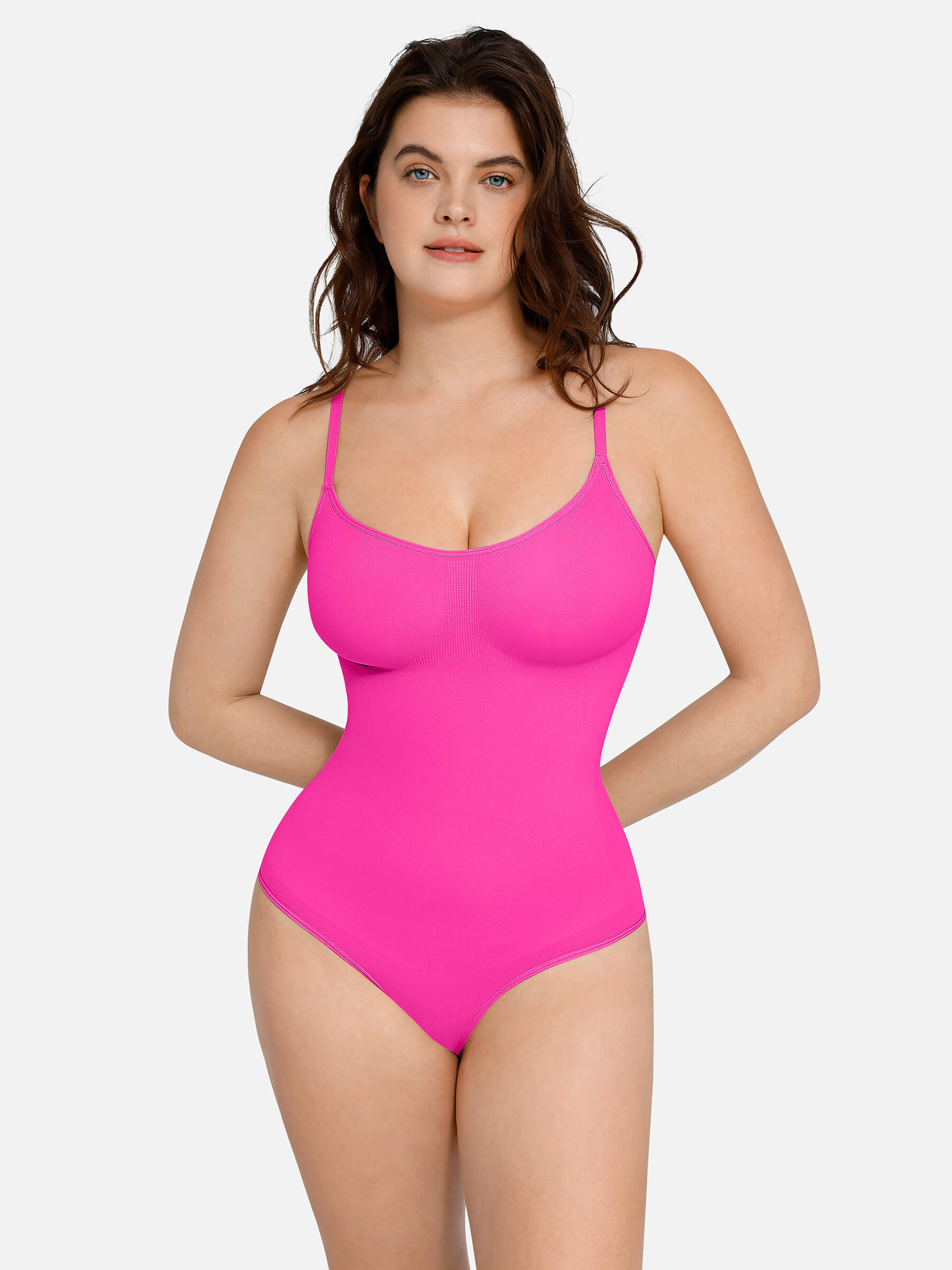 HeyCurve| everyday Wear Seamless Thong Bodysuit