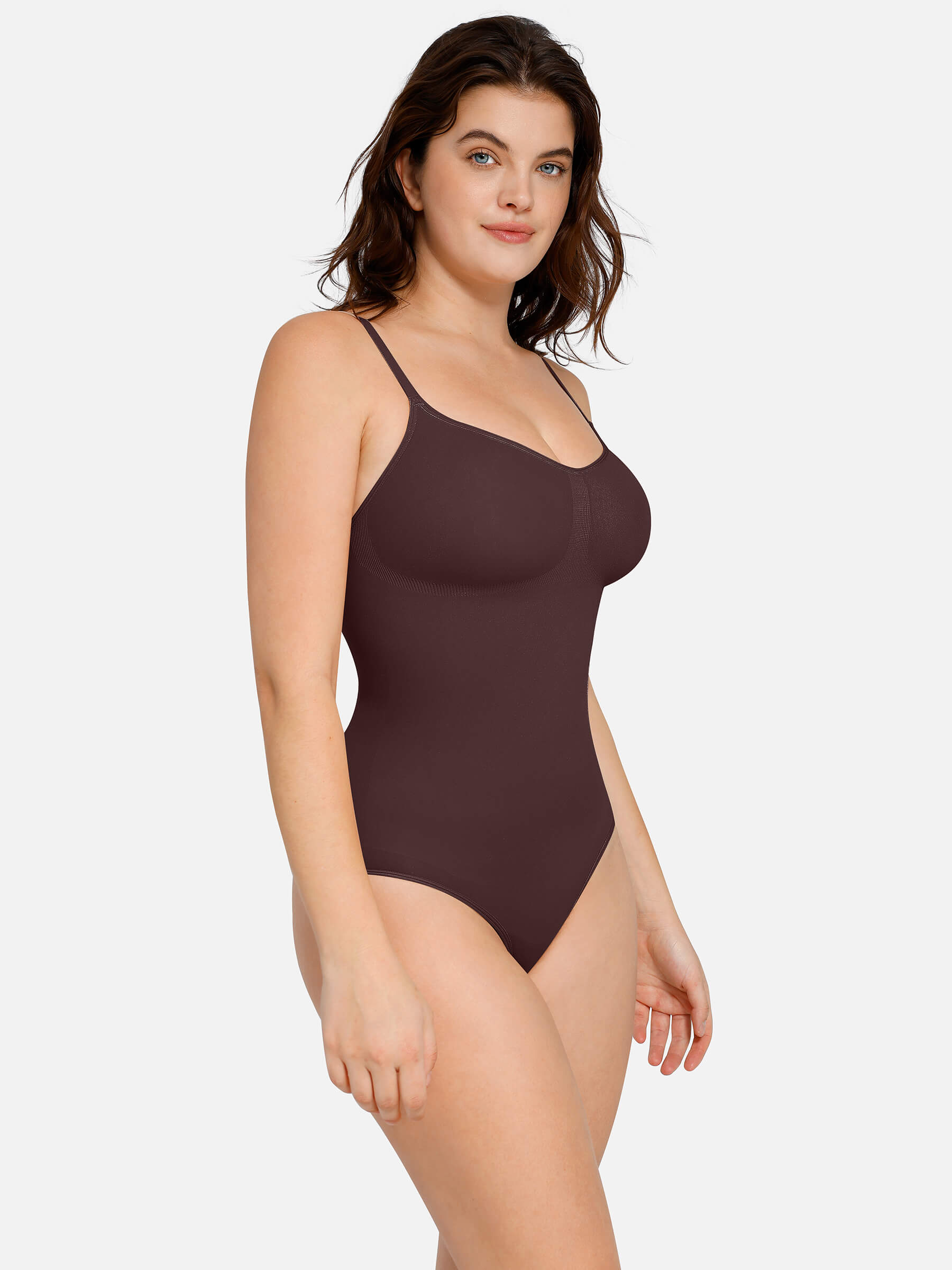 HeyCurve| everyday Wear Seamless Thong Bodysuit