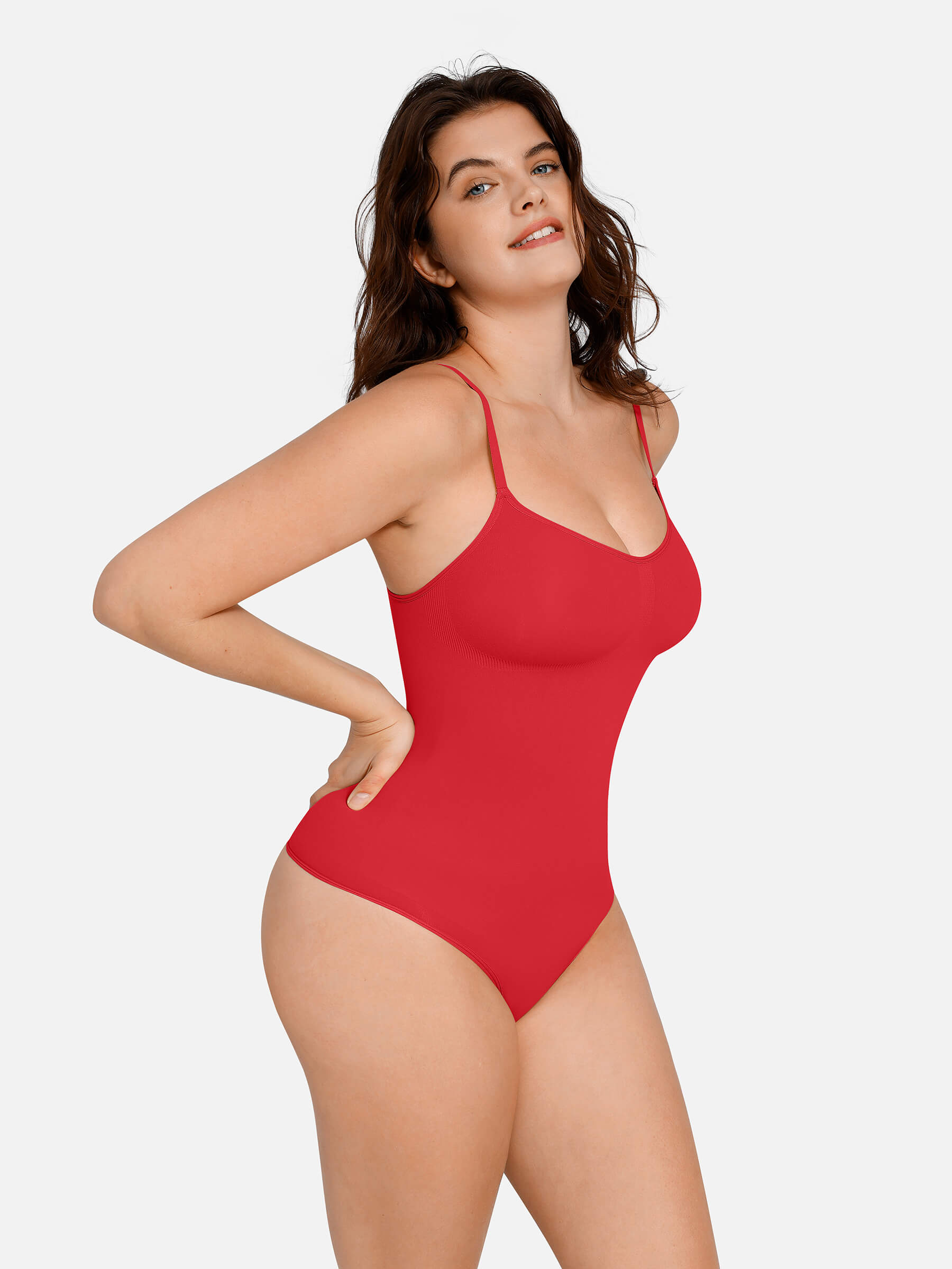HeyCurve| everyday Wear Seamless Thong Bodysuit