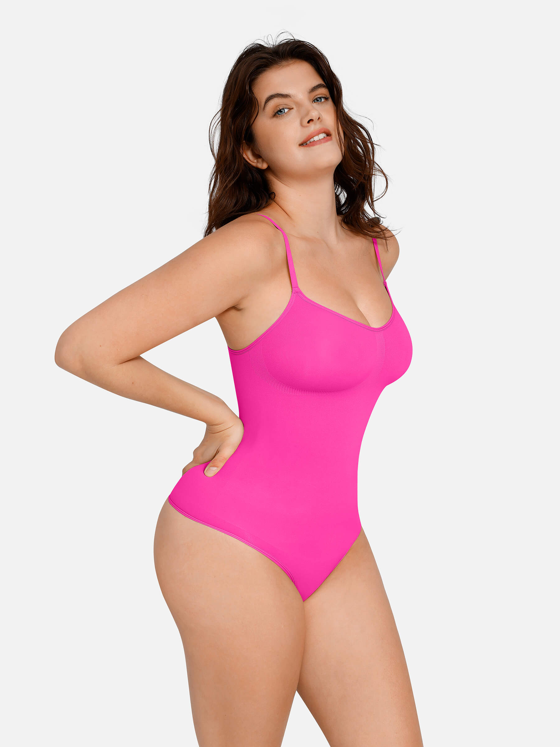 HeyCurve| everyday Wear Seamless Thong Bodysuit