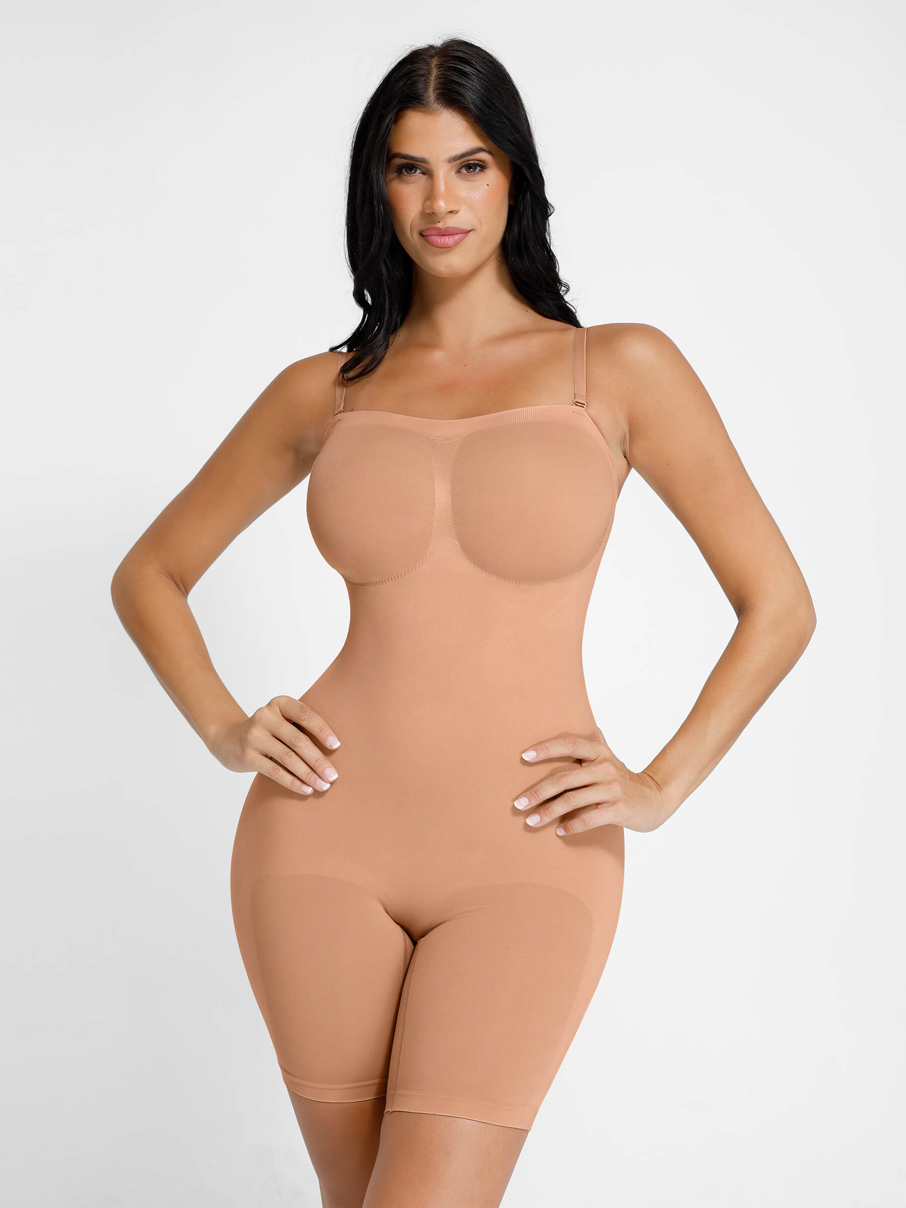 HeyCurve| Seamless Strapless Bodysuit with Removable Straps