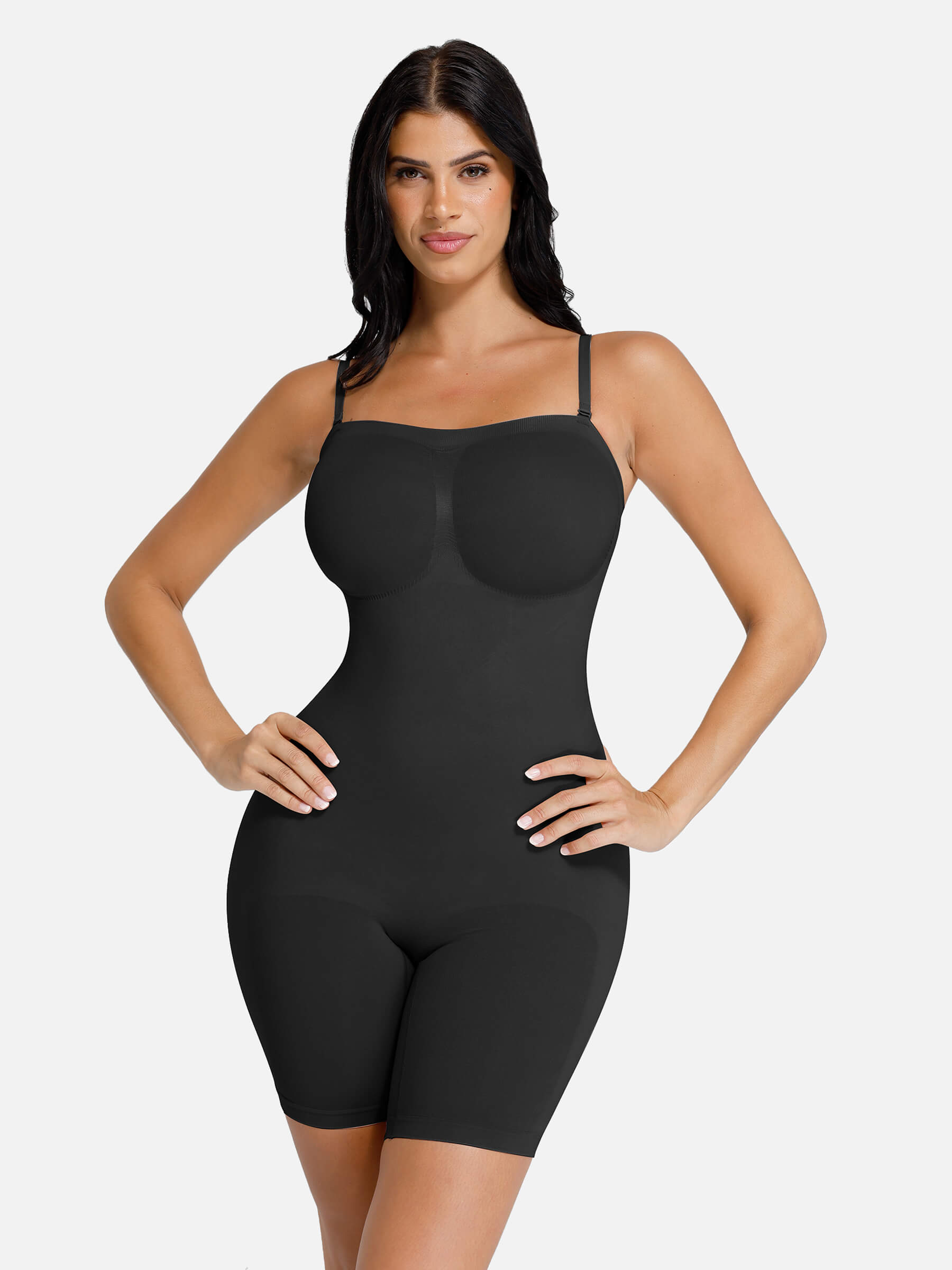 HeyCurve| Seamless Strapless Bodysuit with Removable Straps