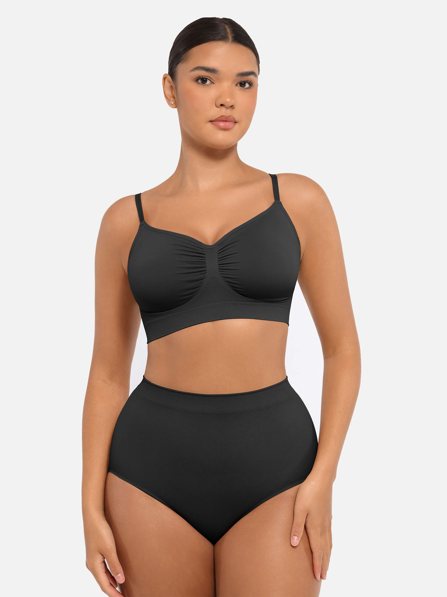 HeyCurve| Wireless Bra & Seamless Tummy Control Brief Set