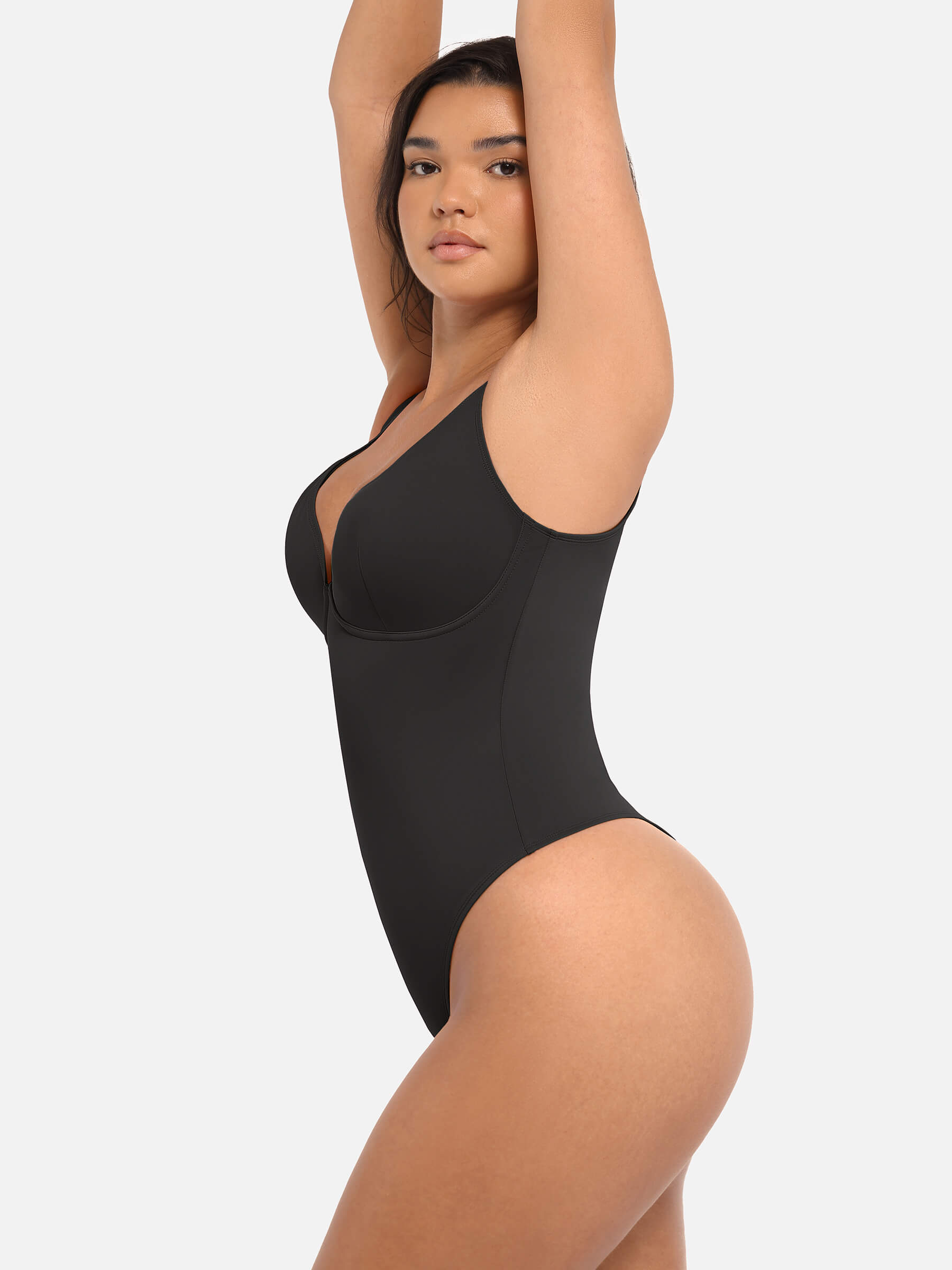 HeyCurve| V Neck Tummy Control Bodysuit