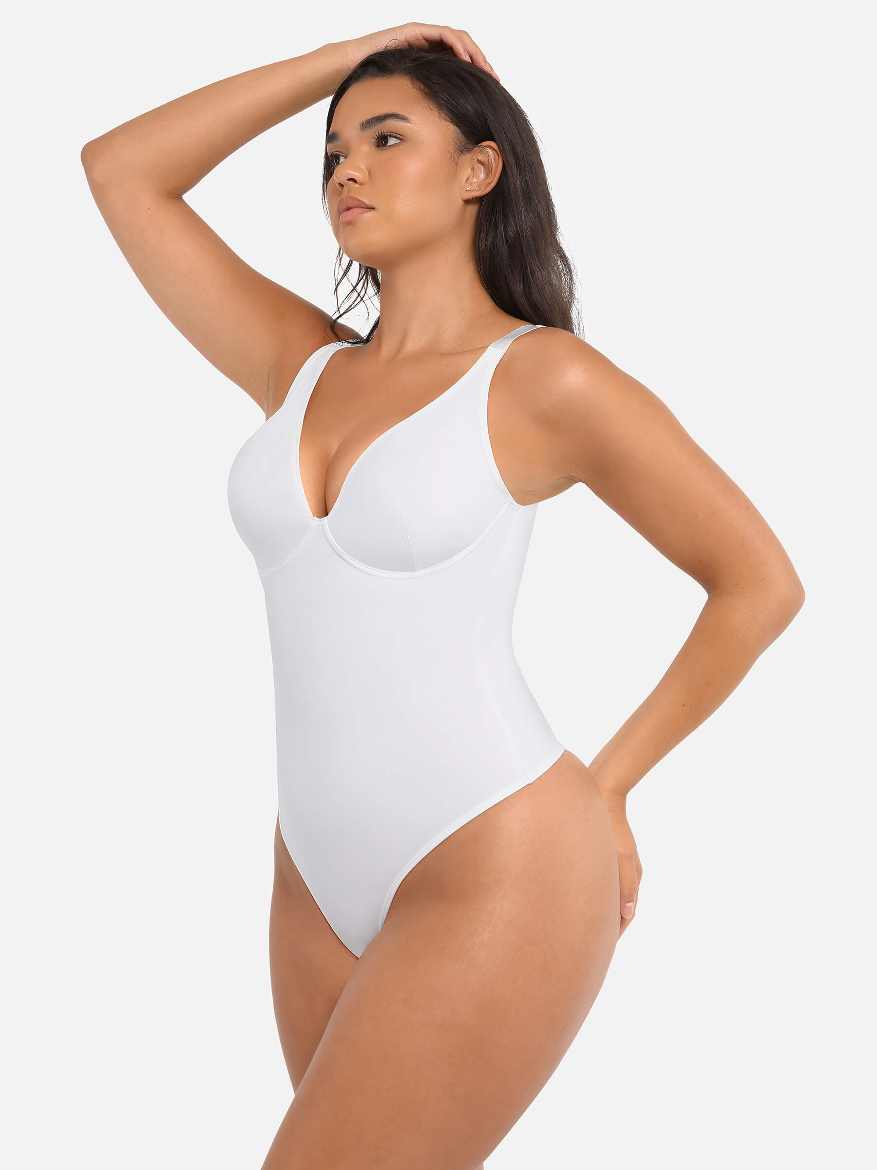 HeyCurve| V Neck Tummy Control Bodysuit