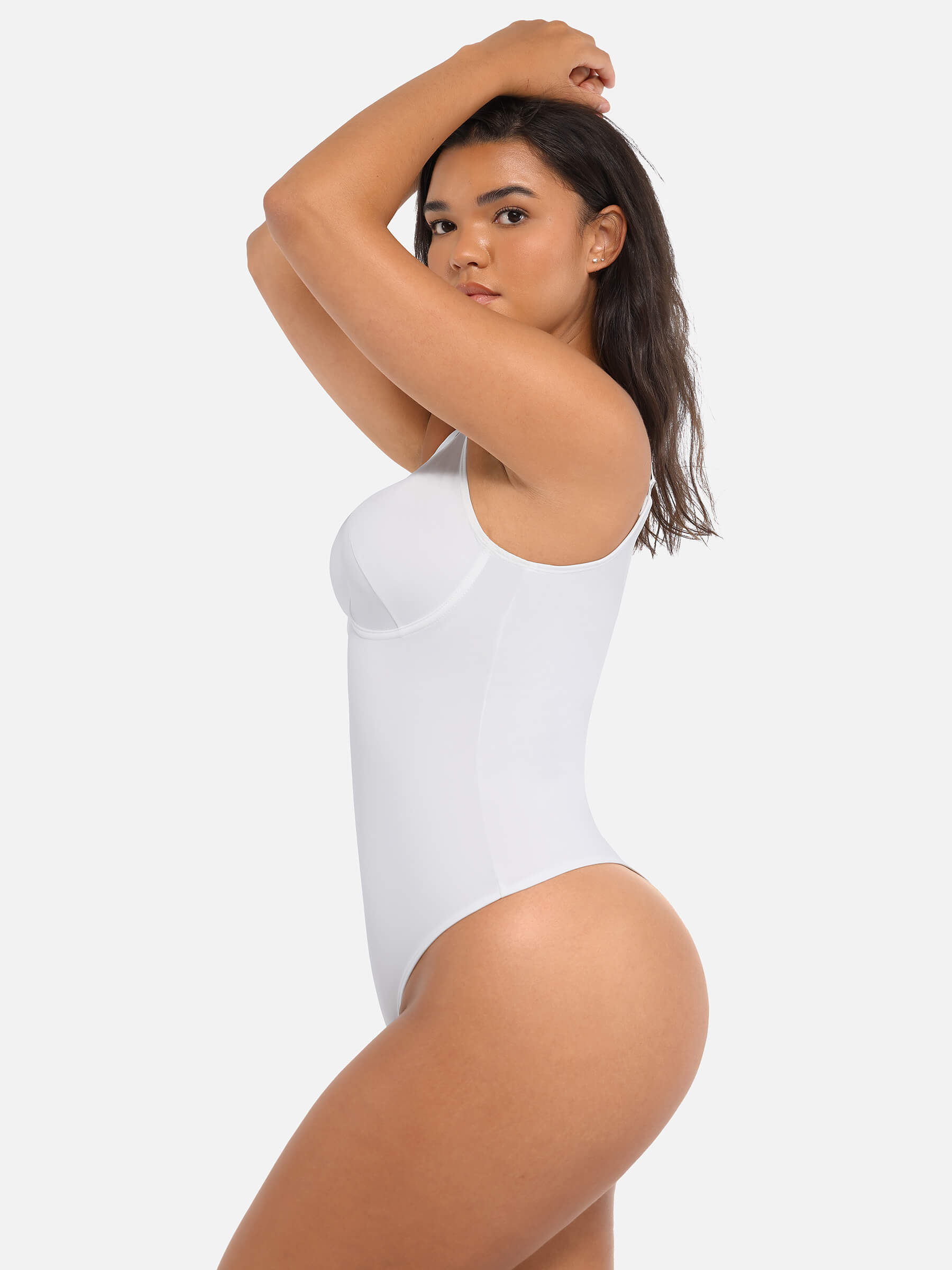 HeyCurve| V Neck Tummy Control Bodysuit