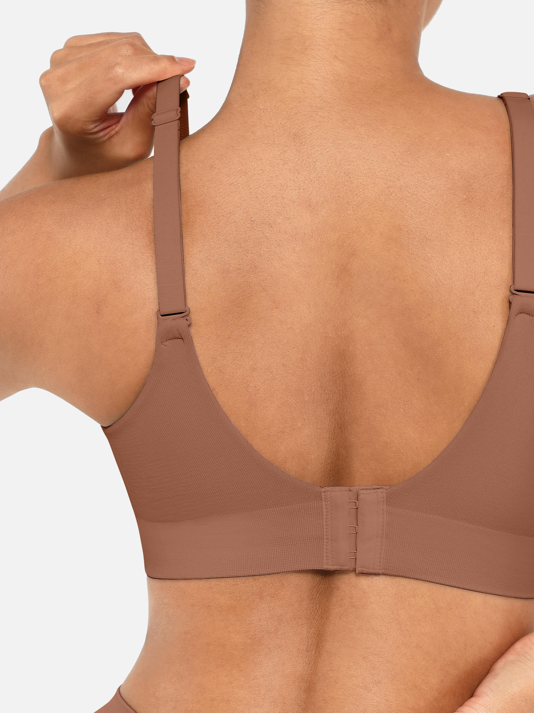Hej Curve| Trådlös Push-Up Sömlös Komfort Heltäckande Bh