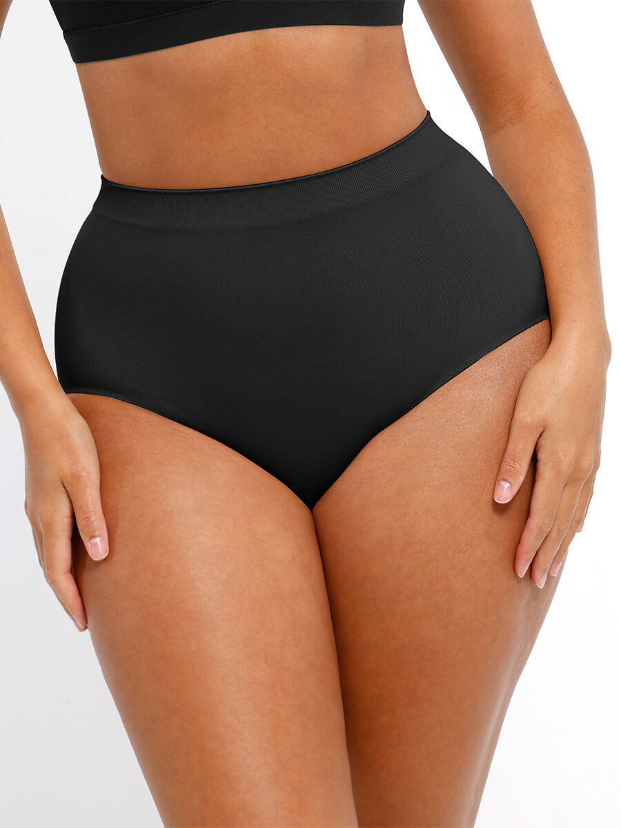 HeyCurve| Seamless High-Waist Tummy Control Antibacterial Peach Hip Brief