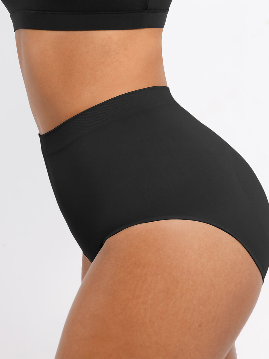 HeyCurve| Seamless High-Waist Tummy Control Antibacterial Peach Hip Brief
