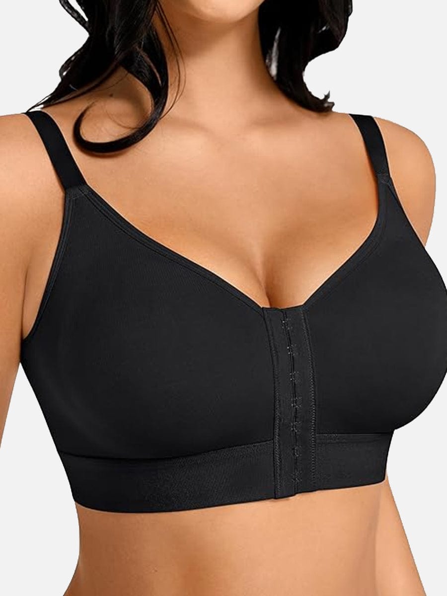HeyCurve| Post Surgery Full Coverage Compression Surgical Front Closure Mastectomy Bras