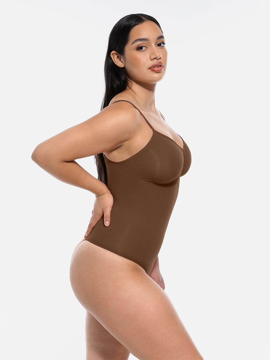HeyCurve| Sømløs skulptur dækket buste jumpsuit g-streng bodysuit
