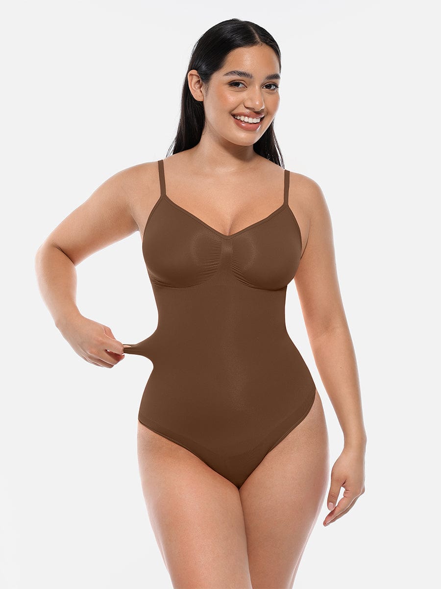 HeyCurve| Sømløs skulptur dækket buste jumpsuit g-streng bodysuit