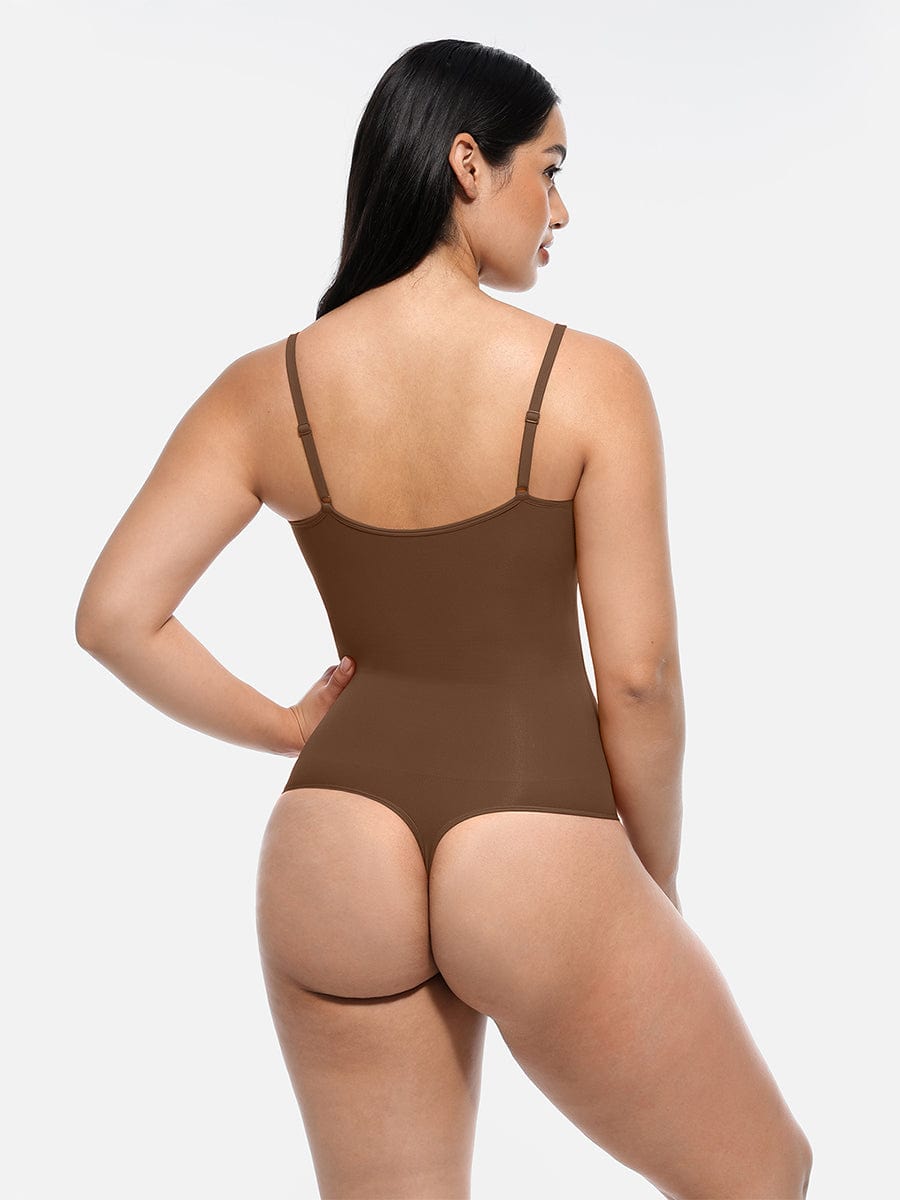 HeyCurve| Sømløs skulptur dækket buste jumpsuit g-streng bodysuit