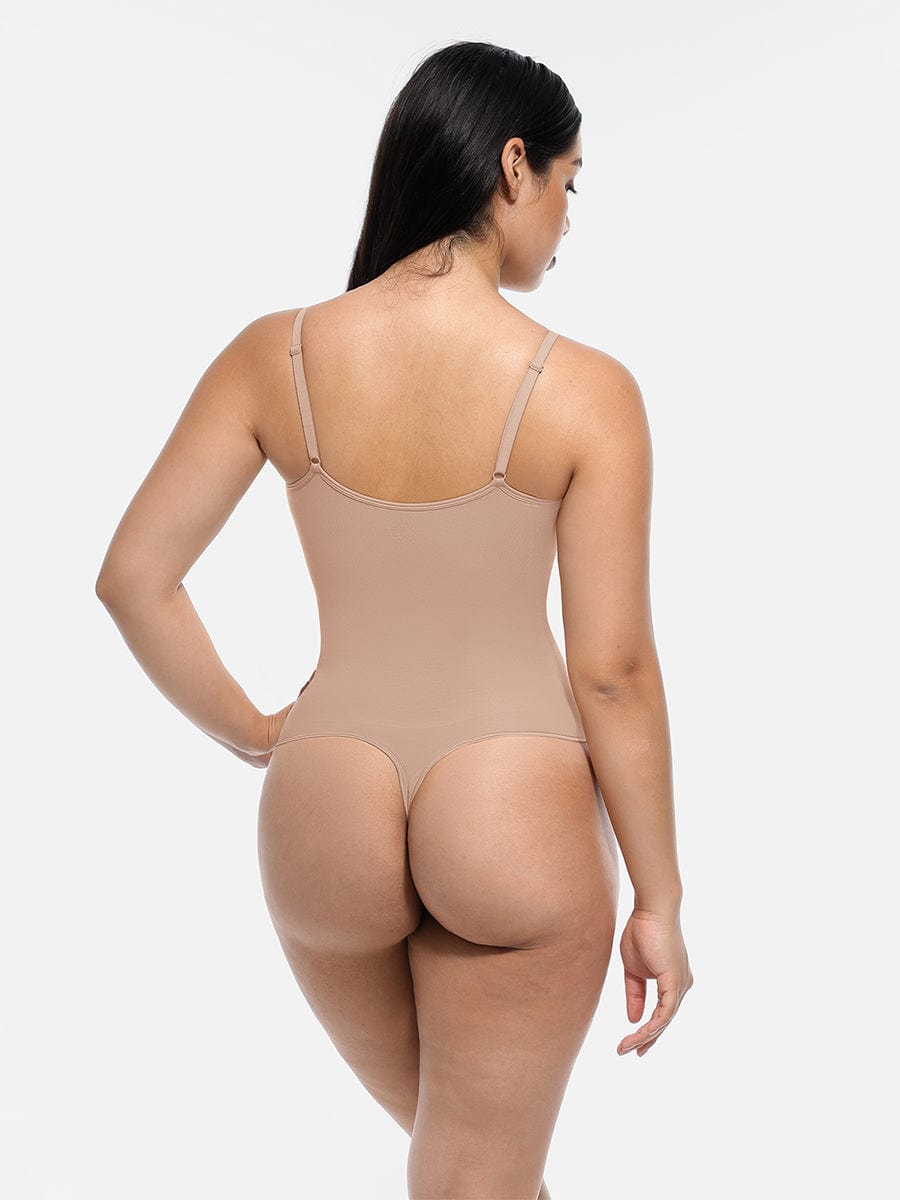 HeyCurve| Sømløs skulptur dækket buste jumpsuit g-streng bodysuit