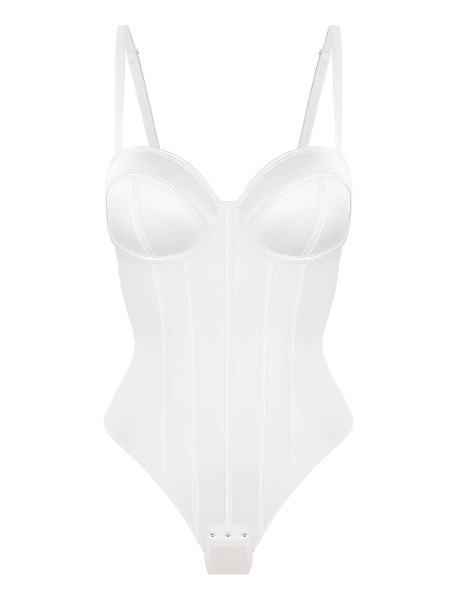HeyCurve| Skålformet stropløs bh-fri bodysuit shapewear