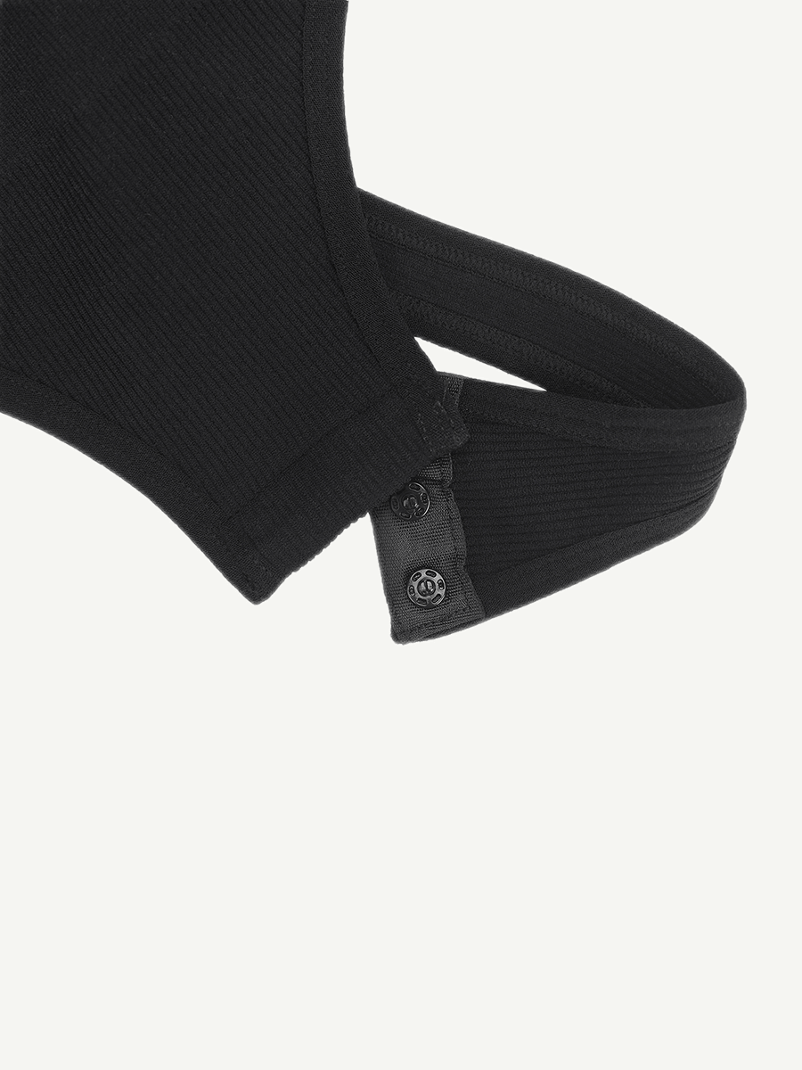 HeyCurve| Langærmet V-hals Taljeformende Mavekontrol Sømløs Bodystocking