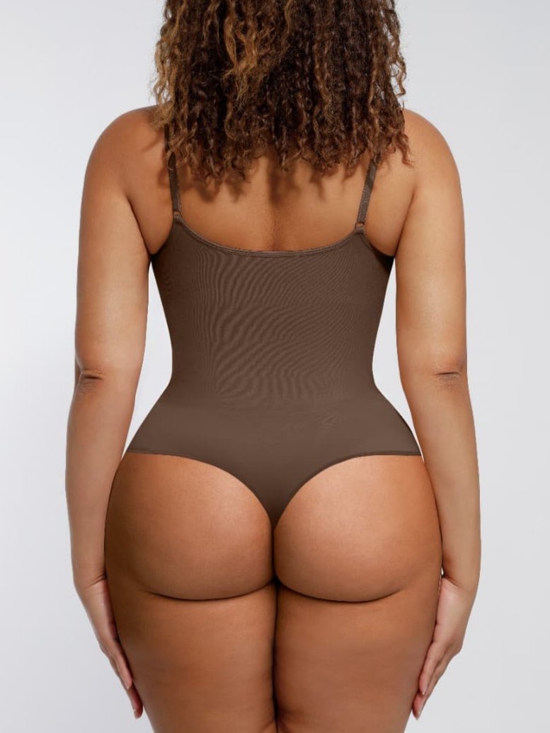 HeyCurve| Sømløs skulptur dækket buste jumpsuit g-streng bodysuit