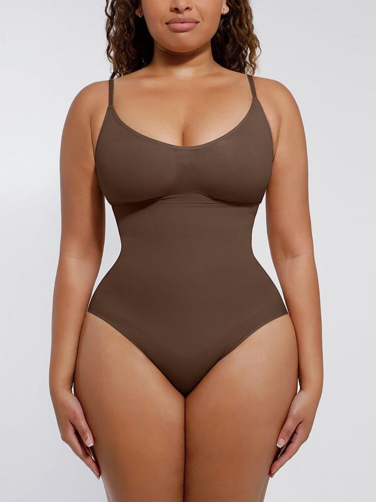 HeyCurve| Sømløs skulptur dækket buste jumpsuit g-streng bodysuit