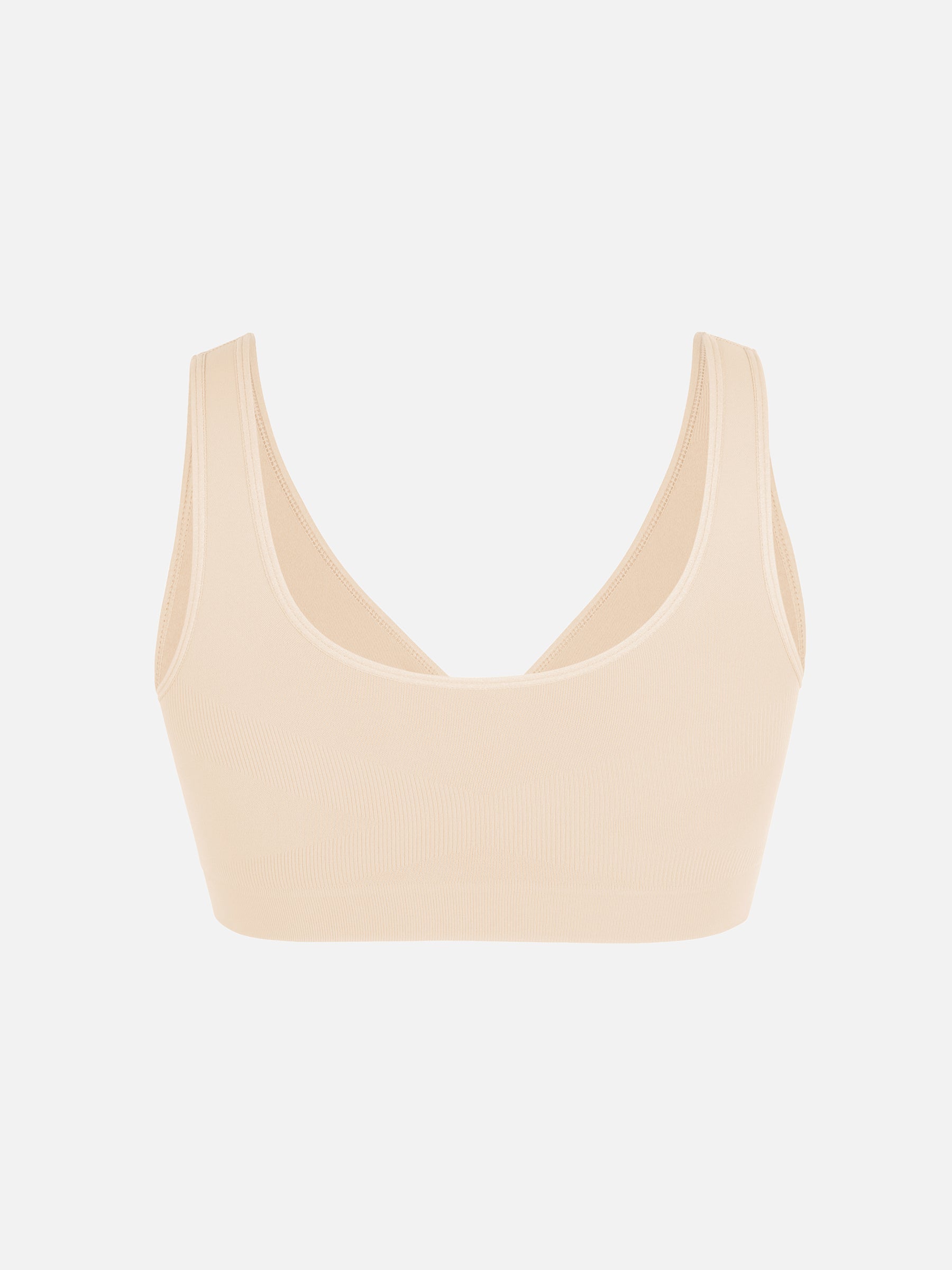 HeyCurve|Seamless Wide Straps Bra  & Seamless Tummy Control Brief Set
