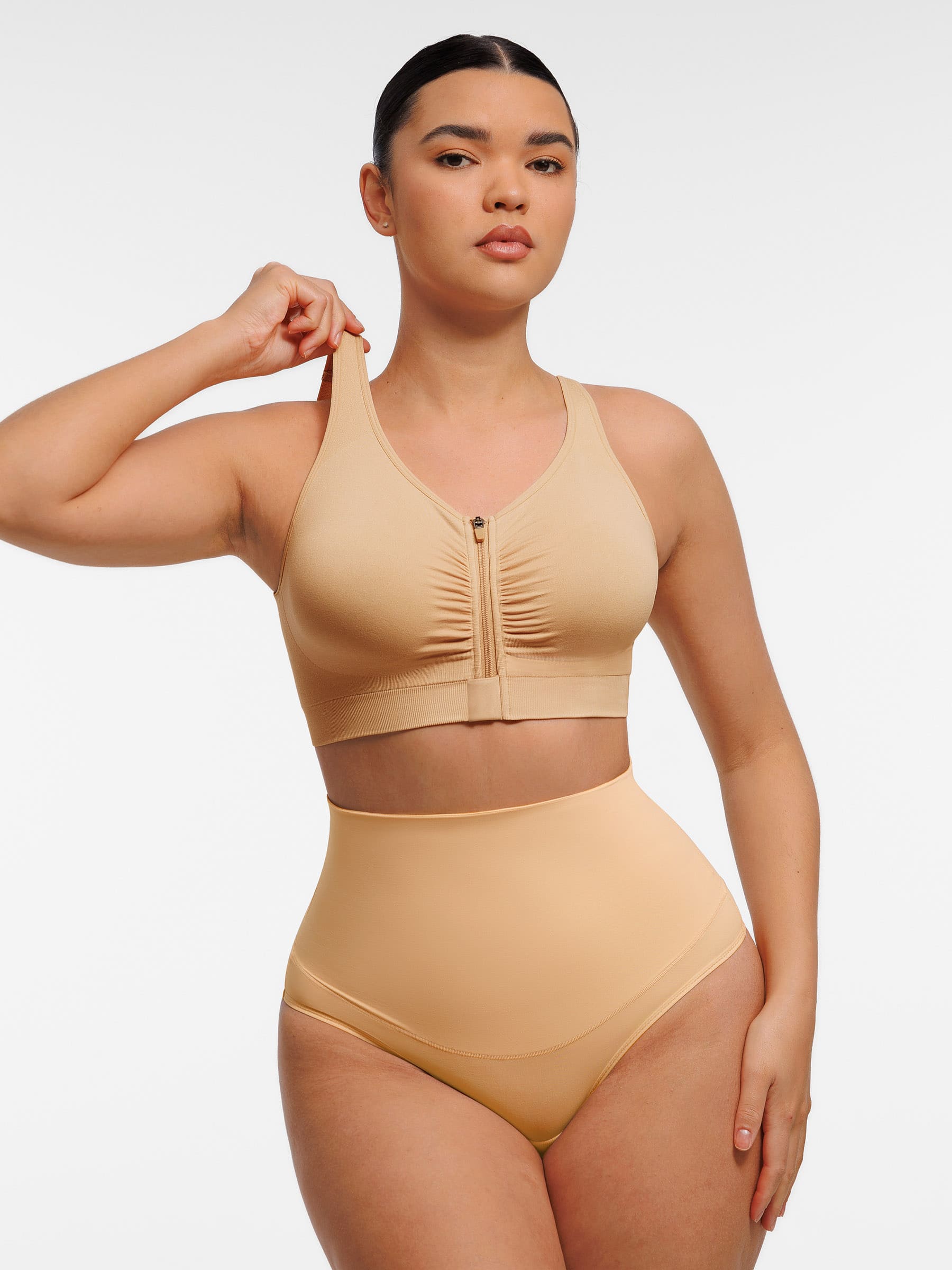 HeyCurve| Seamless Front-Opening Zipper Bra