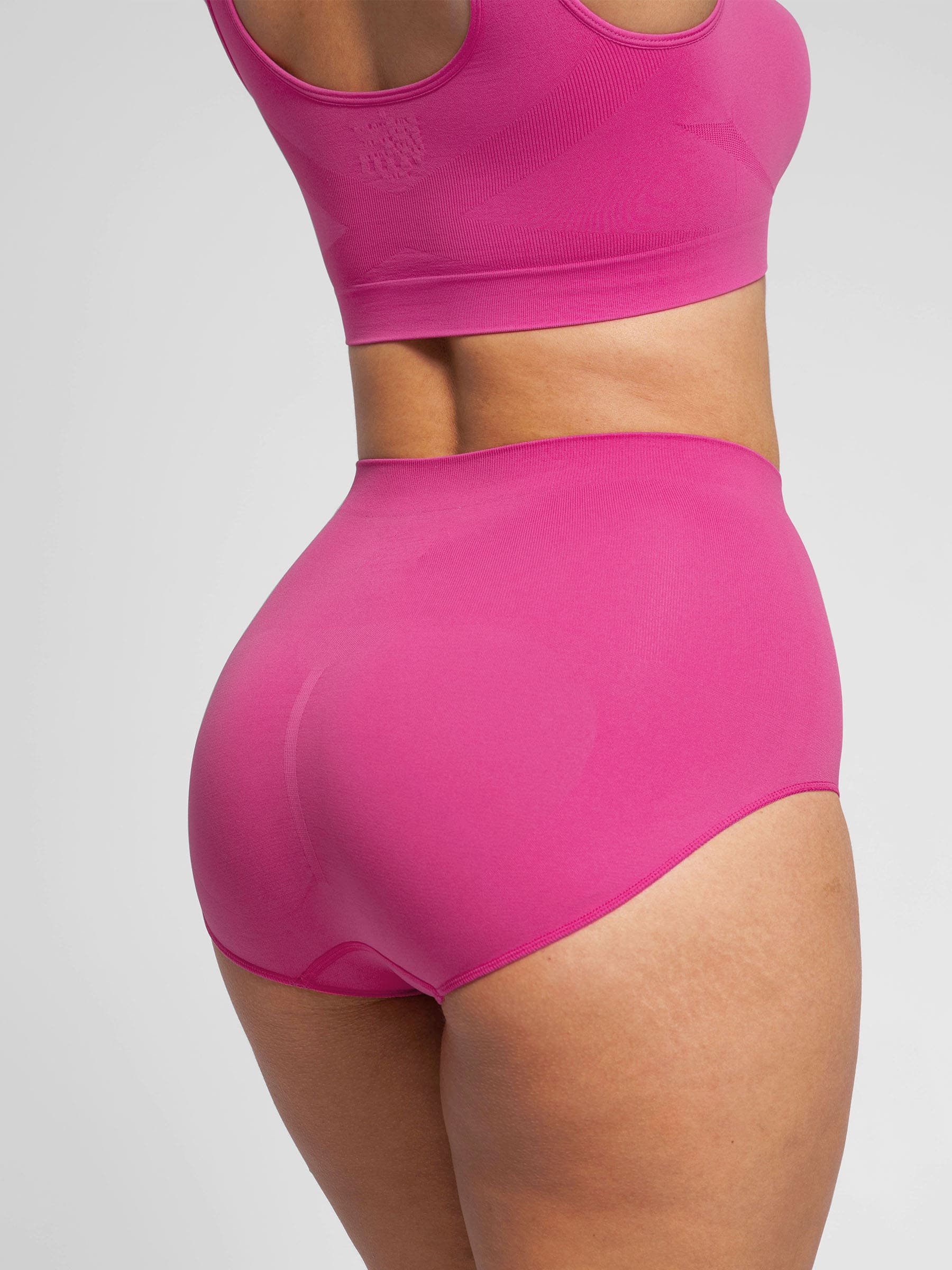 HeyCurve|Seamless Wide Straps Bra  & Seamless Tummy Control Brief Set