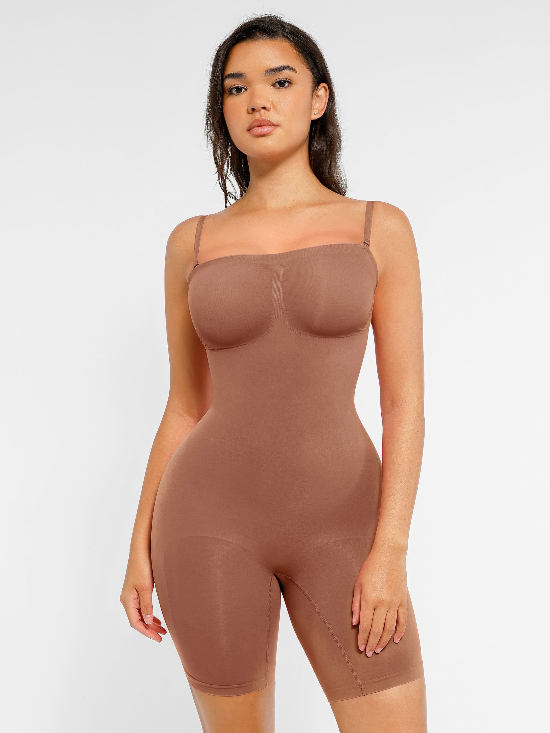 HeyCurve| Strapless Seamless Bodysuit with Removable Straps